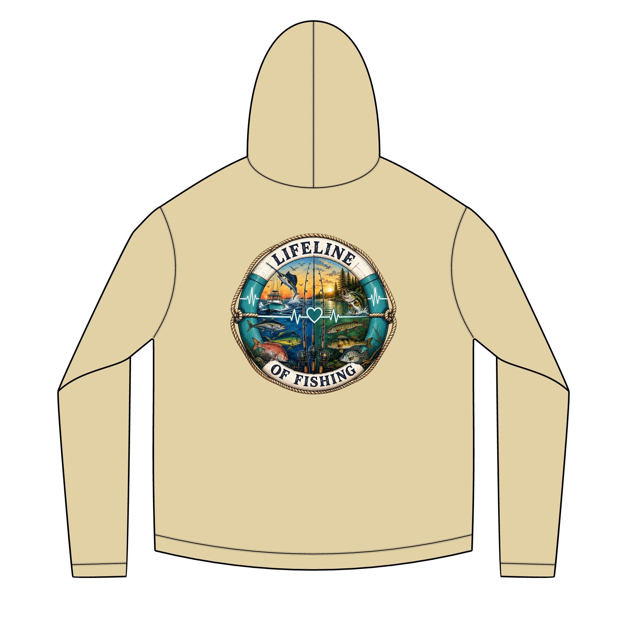 Salty Chick Lifeline Long Sleeve Solar Hoodie – Fishing
