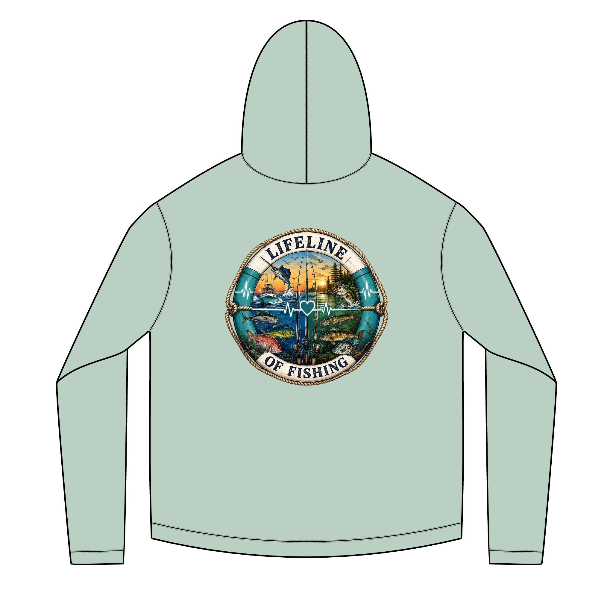Salty Chick Lifeline Long Sleeve Solar Hoodie – Fishing