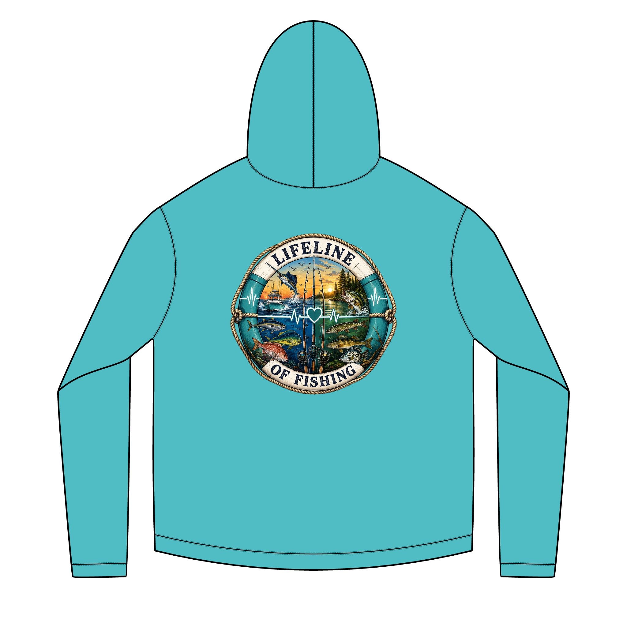 Salty Chick Lifeline Long Sleeve Solar Hoodie – Fishing