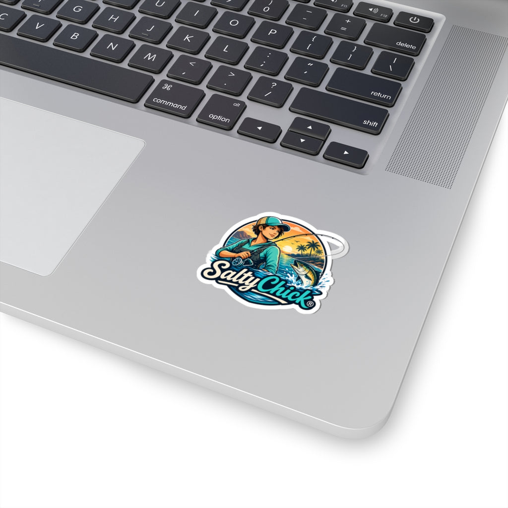 Salty Chick Mountain & Coast Kiss-Cut Vinyl Sticker – Coastal Life
