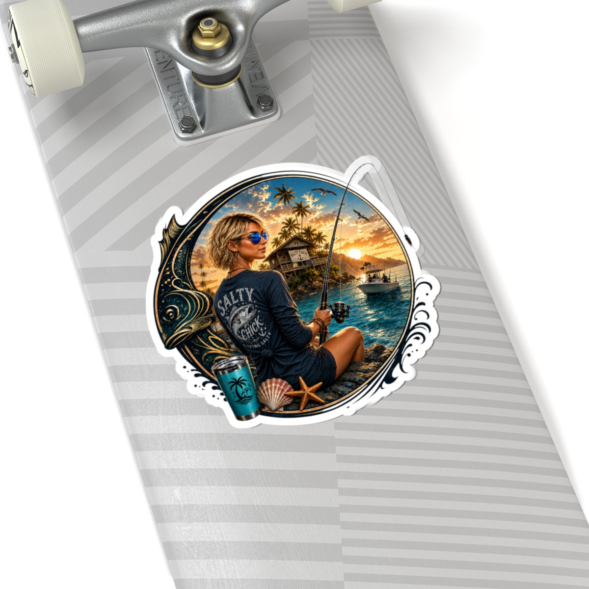 Salty Chick Fishing Kiss-Cut Vinyl Sticker Vol. 4