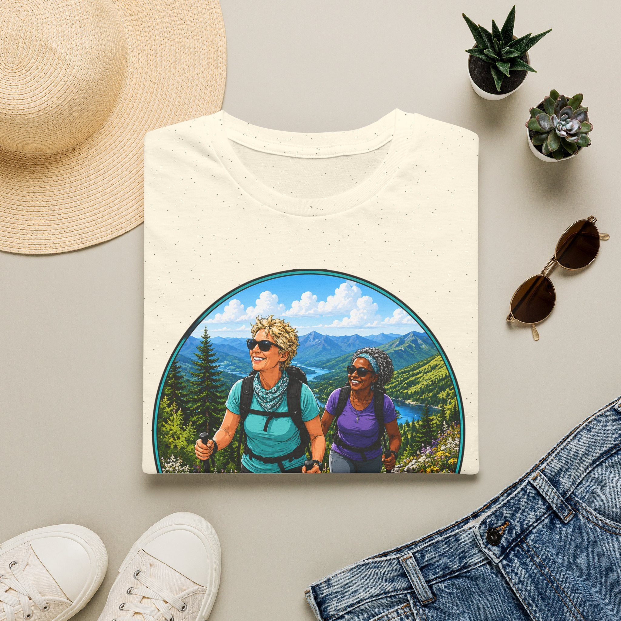 Salty Chick Summit Seeker Cotton Tee – Mountain Biking & Trails