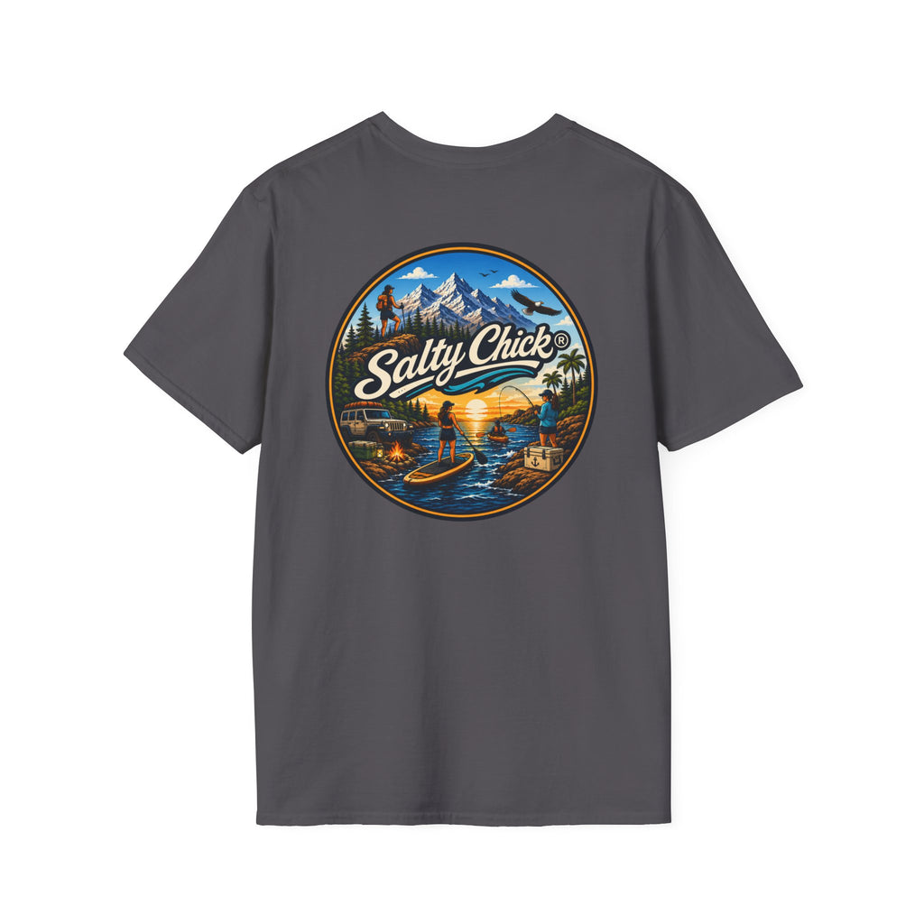 Salty Chick Universal Logo Cotton Tee – Coastal Life