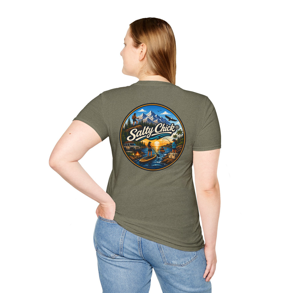 Salty Chick Universal Logo Cotton Tee – Coastal Life