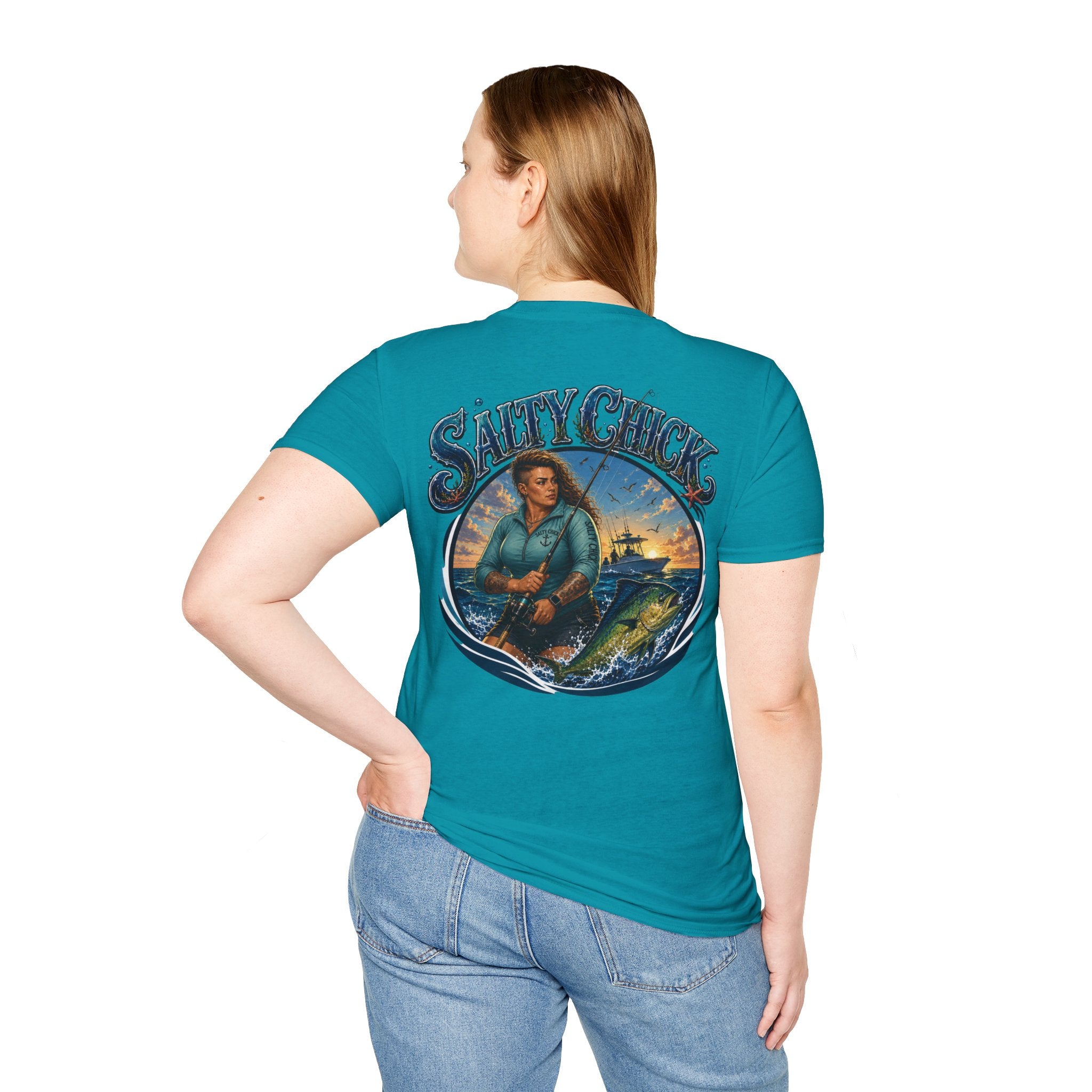 Salty Chick Saltwater Soul Cotton Tee – Fishing