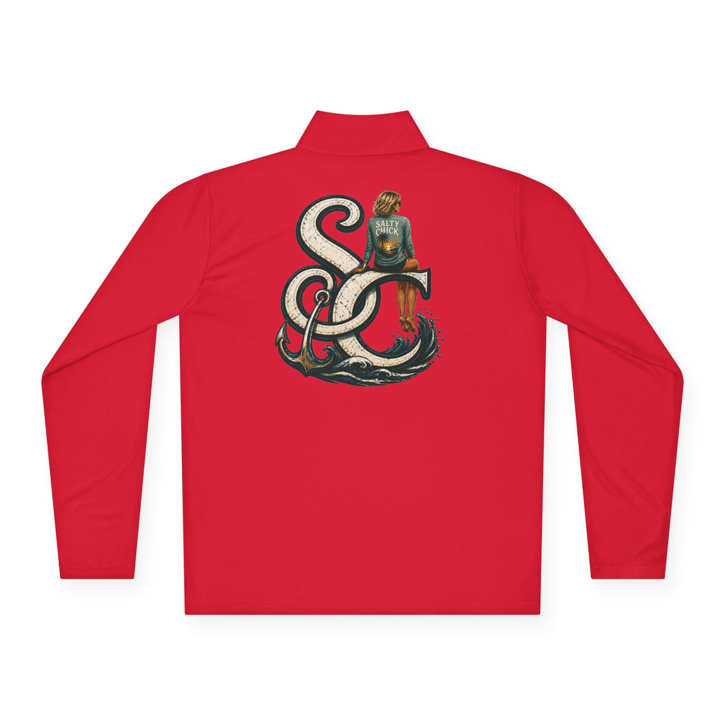 Quarter-Zip Performance Pullover — SC Logo blonde