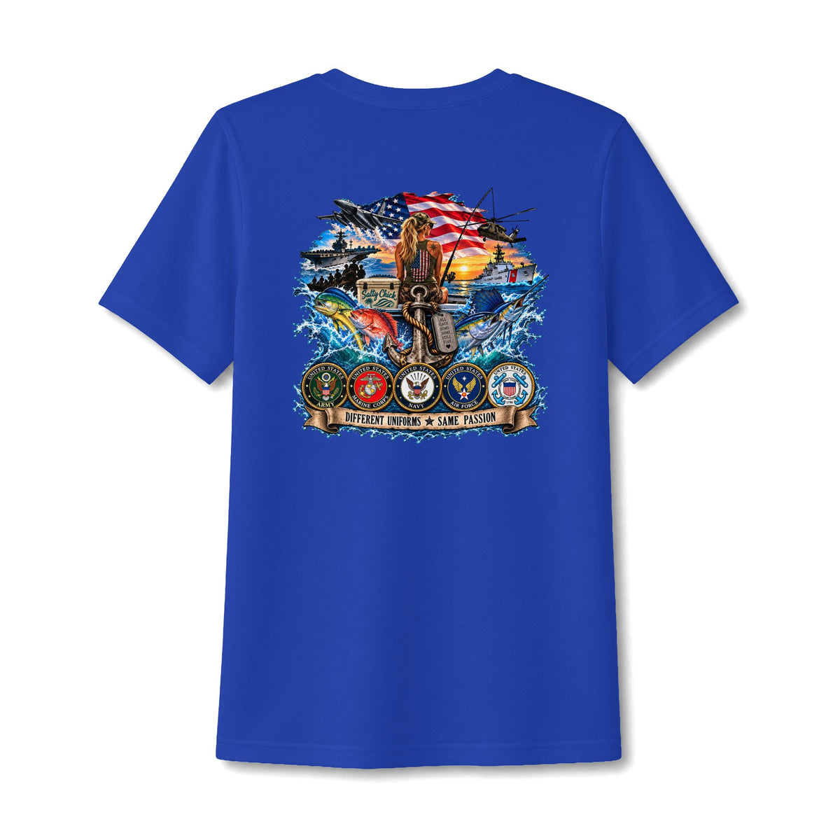 Women's PosiCharge RacerMesh Military Services V-Neck Tee
