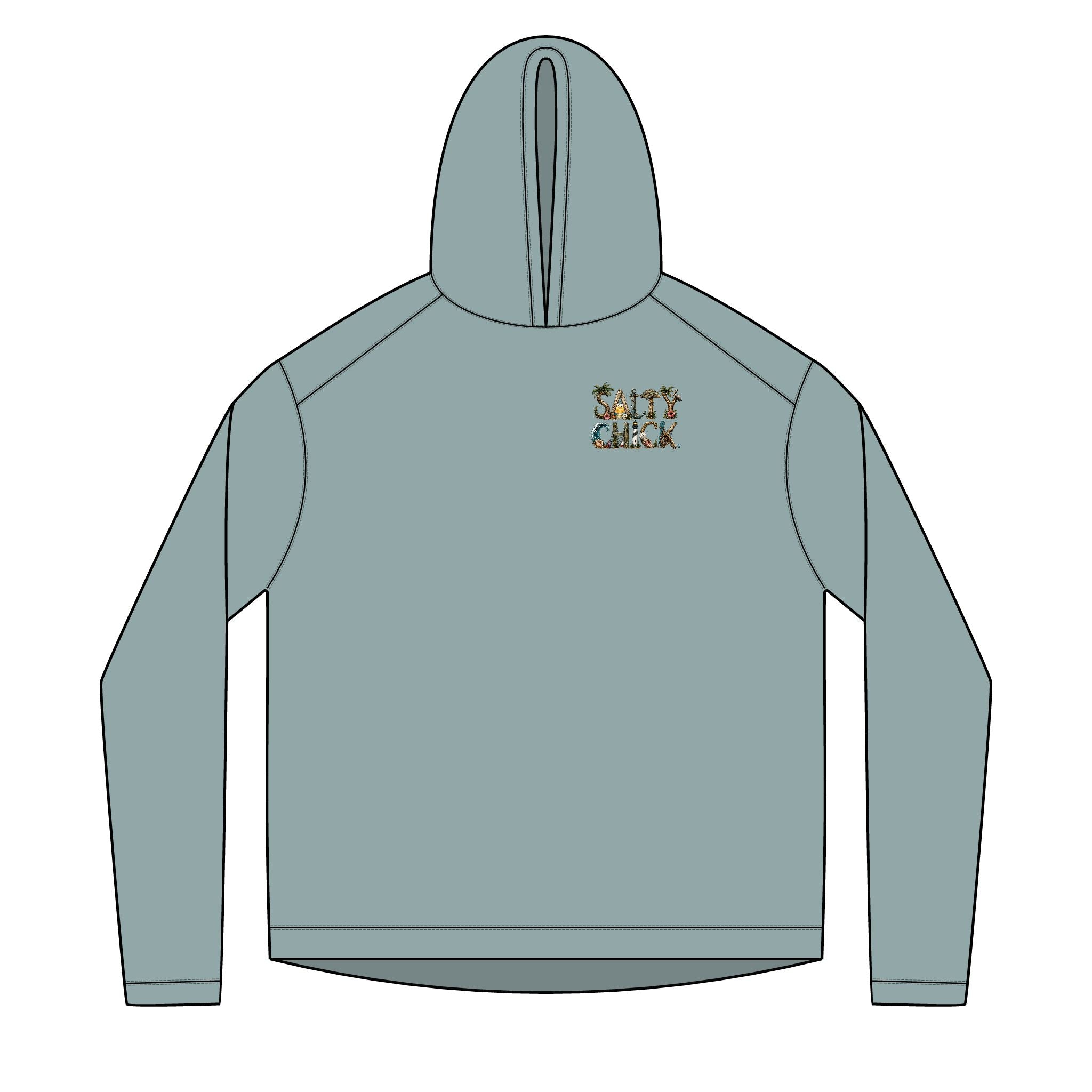 Salty Chick Golden Hour Long Sleeve Solar Hoodie – Coastal Life
