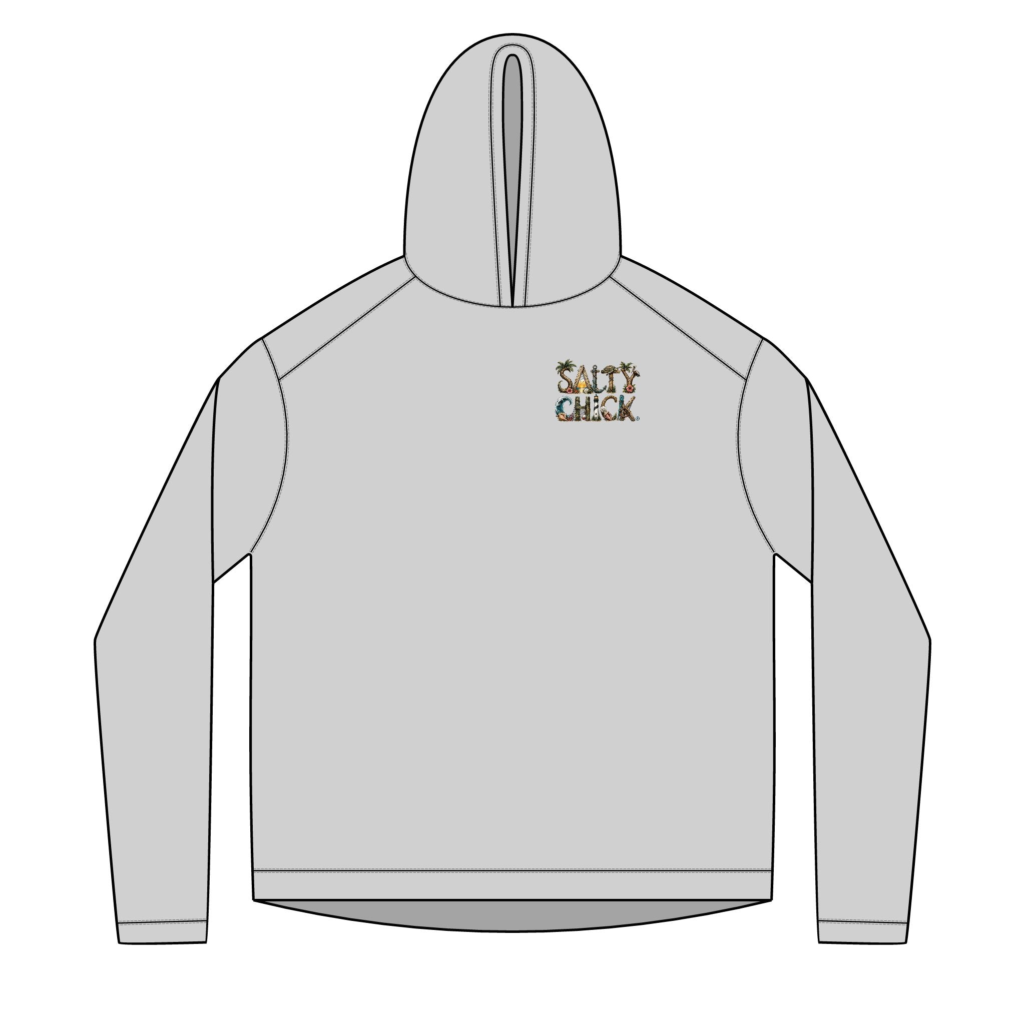 Salty Chick Golden Hour Long Sleeve Solar Hoodie – Coastal Life