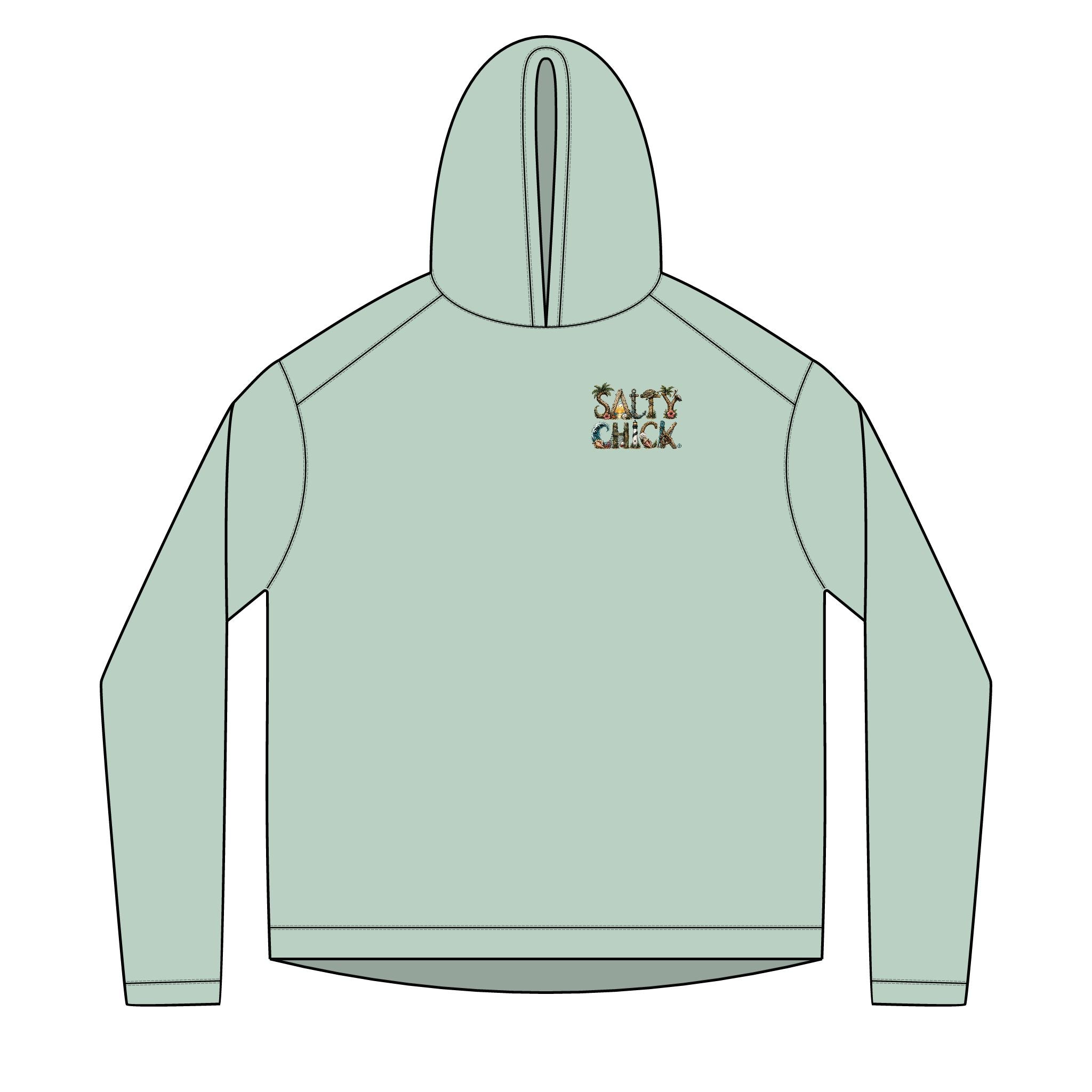 Salty Chick Golden Hour Long Sleeve Solar Hoodie – Coastal Life