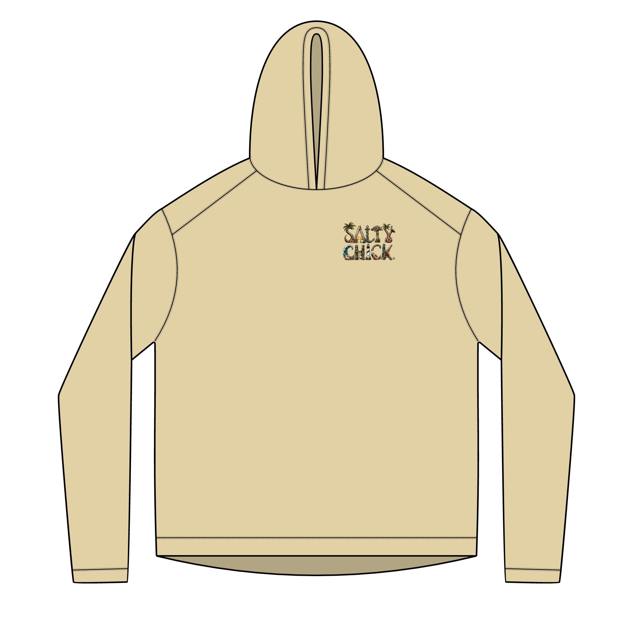 Salty Chick Golden Hour Long Sleeve Solar Hoodie – Coastal Life