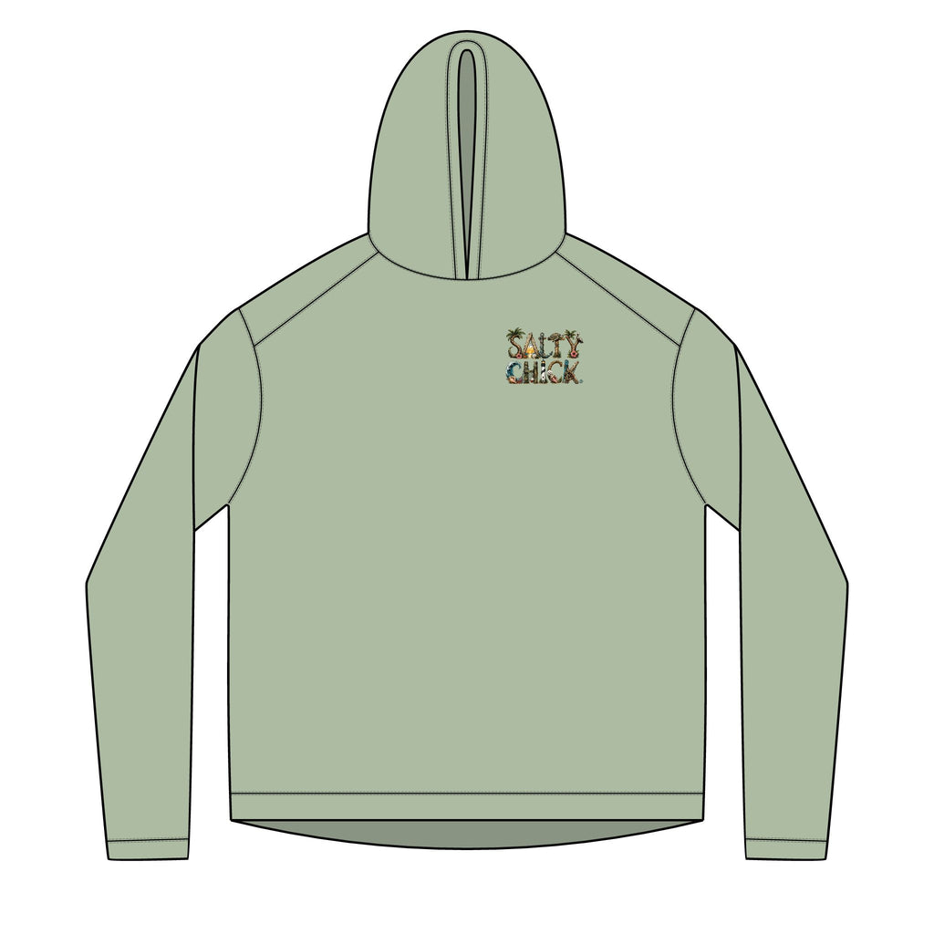 Salty Chick Golden Hour Long Sleeve Solar Hoodie – Coastal Life