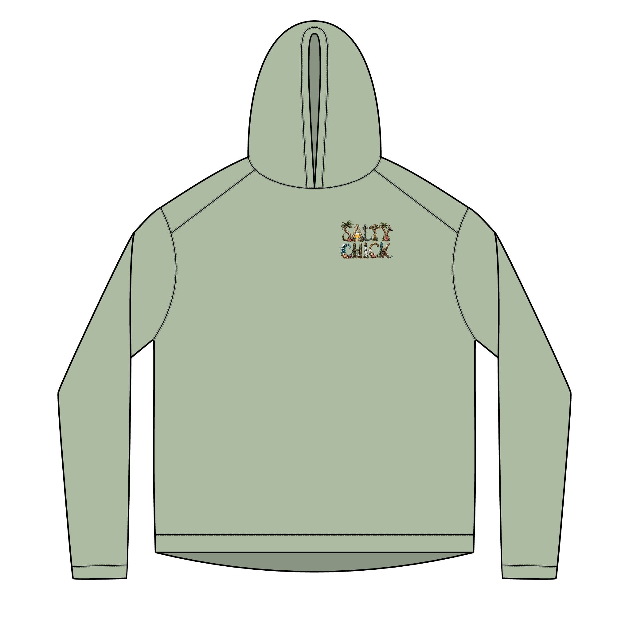 Salty Chick Golden Hour Long Sleeve Solar Hoodie – Coastal Life