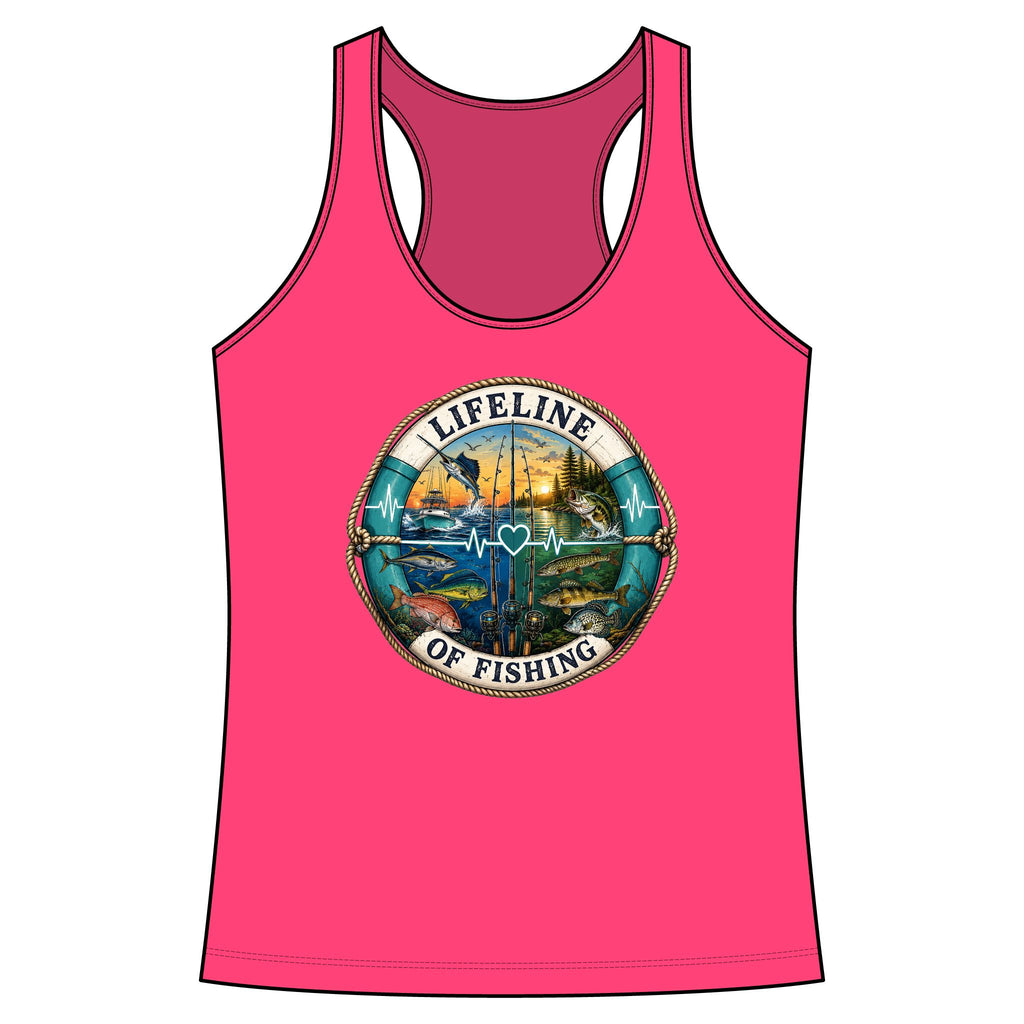 Lifeline of fishing Performance Racerback Tank