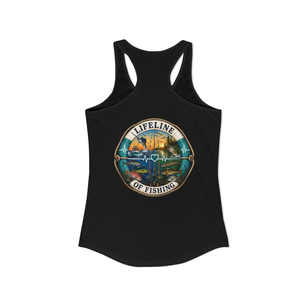 Performance Racerback Tank-Lifeline of fishing