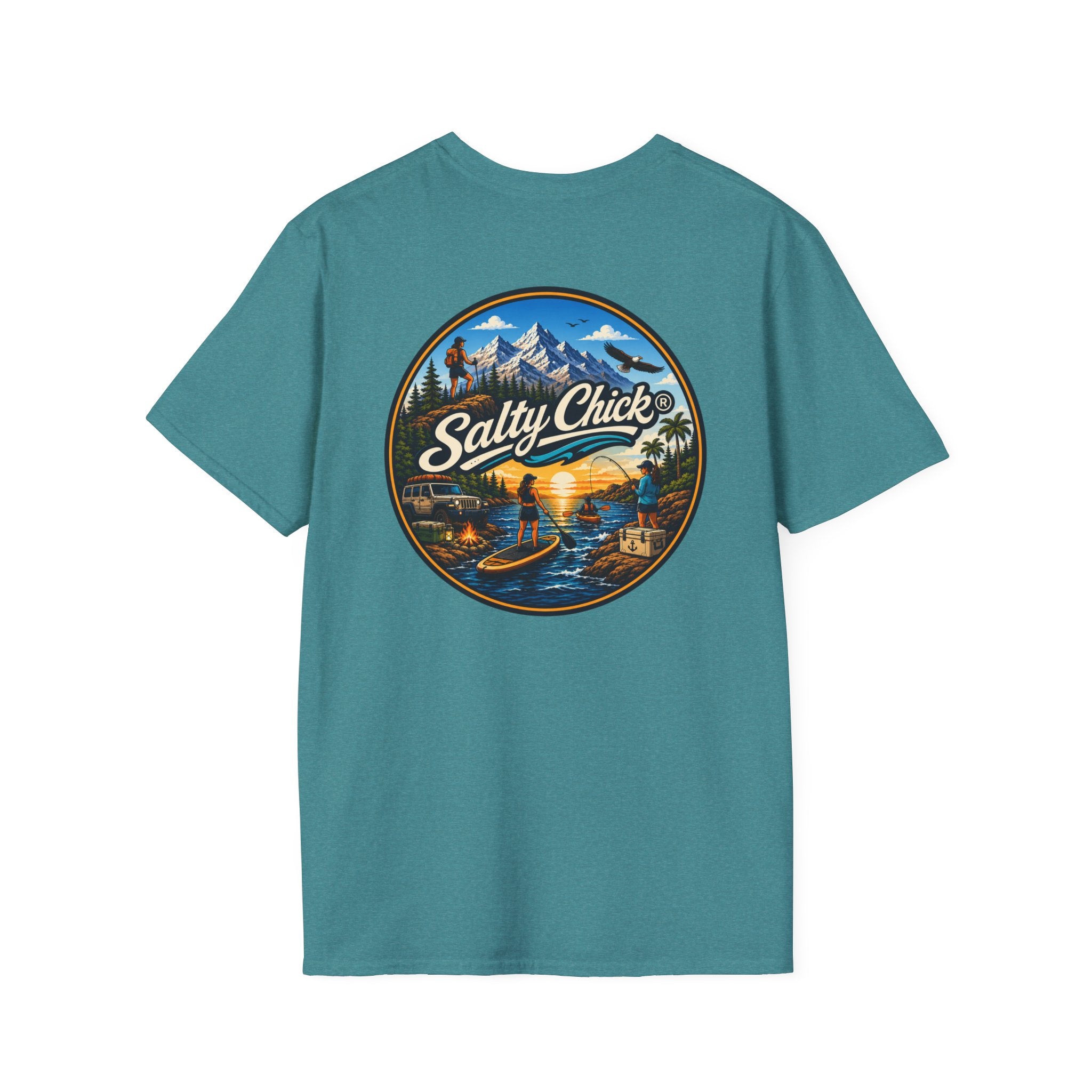 Salty Chick Universal Logo Cotton Tee – Coastal Life