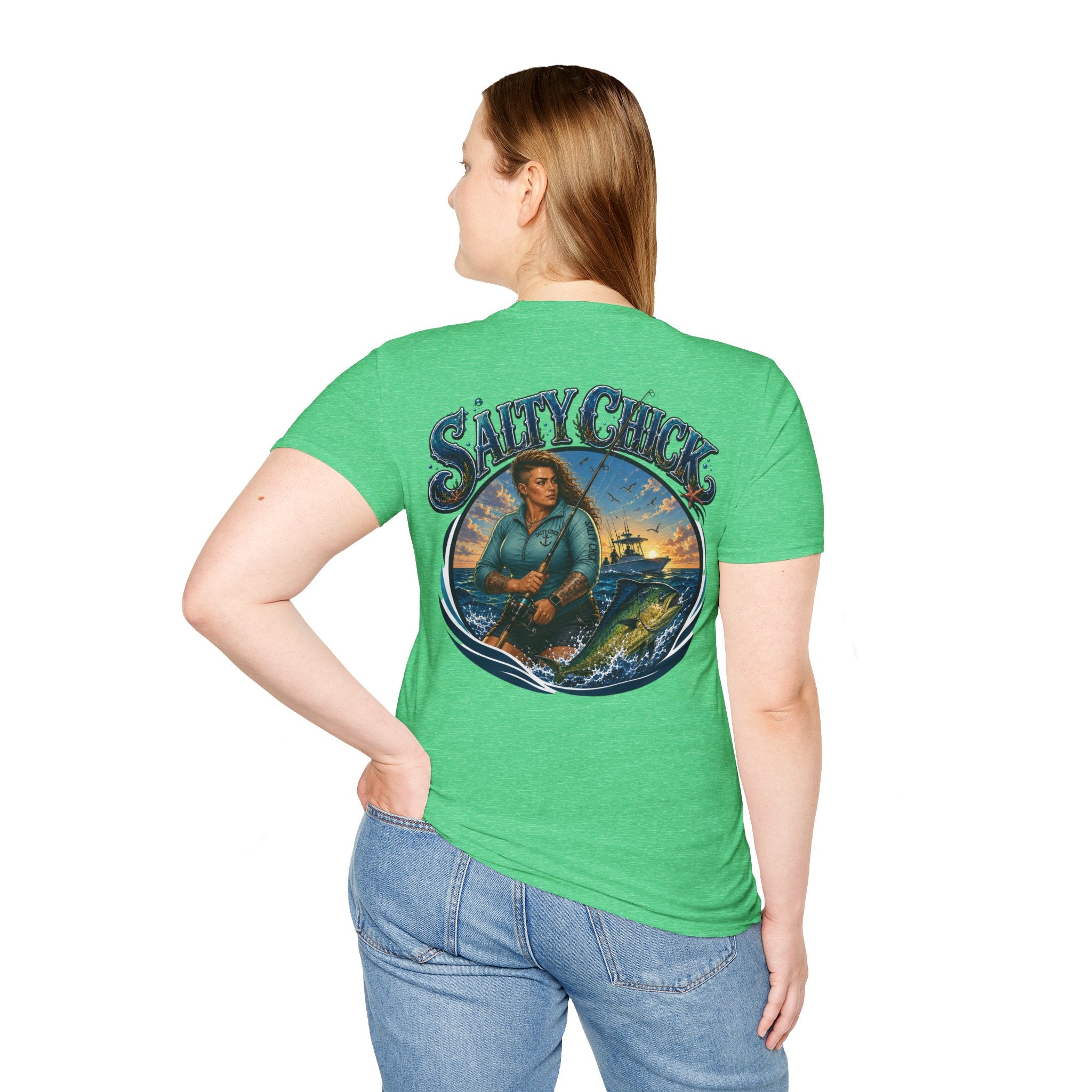 Salty Chick Saltwater Soul Cotton Tee – Fishing