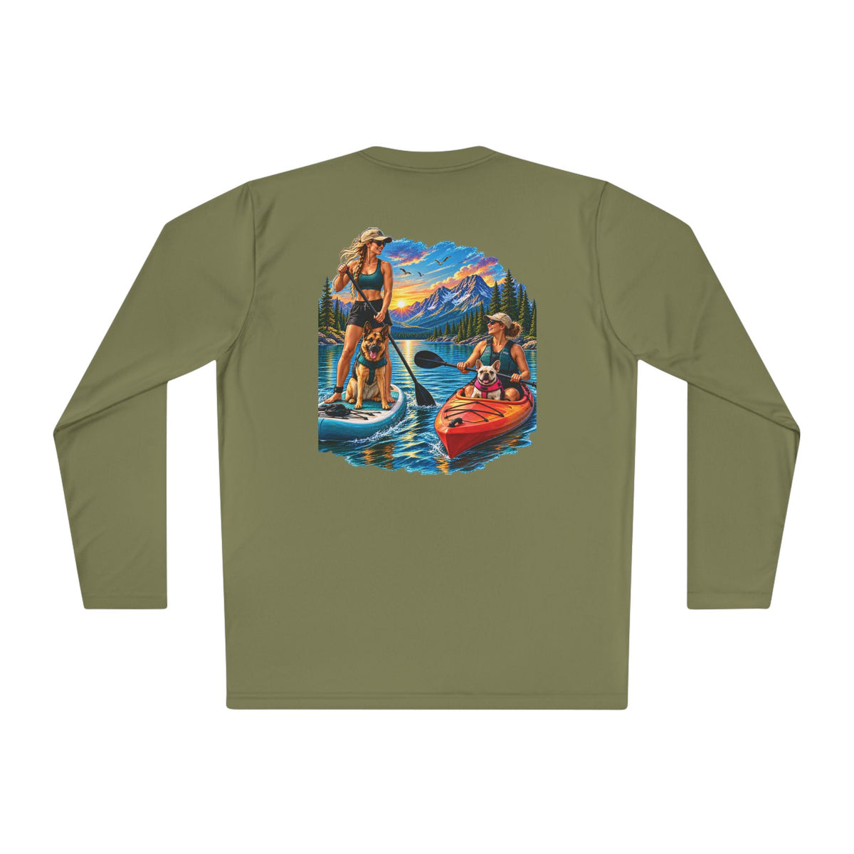 Kayak/Paddle with dogs Moisture Wicking Long Sleeve