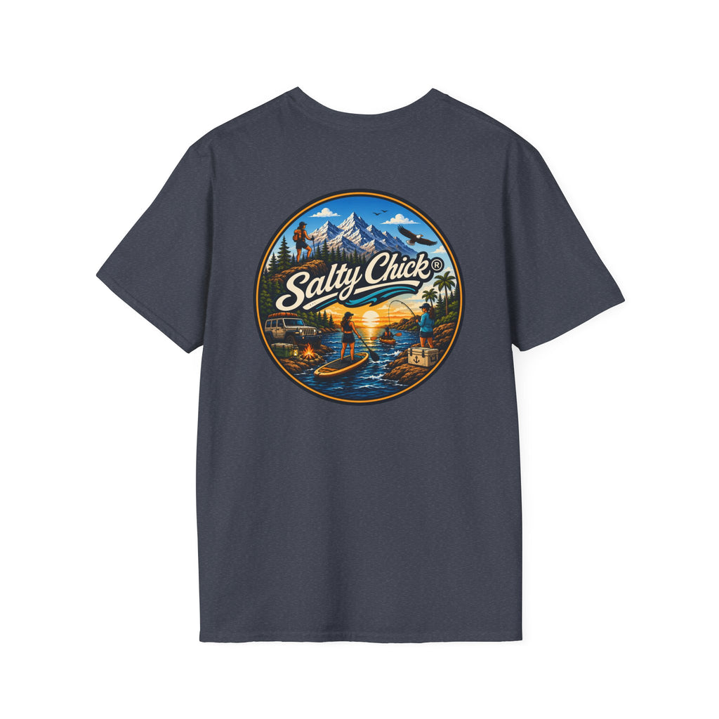 Salty Chick Universal Logo Cotton Tee – Coastal Life
