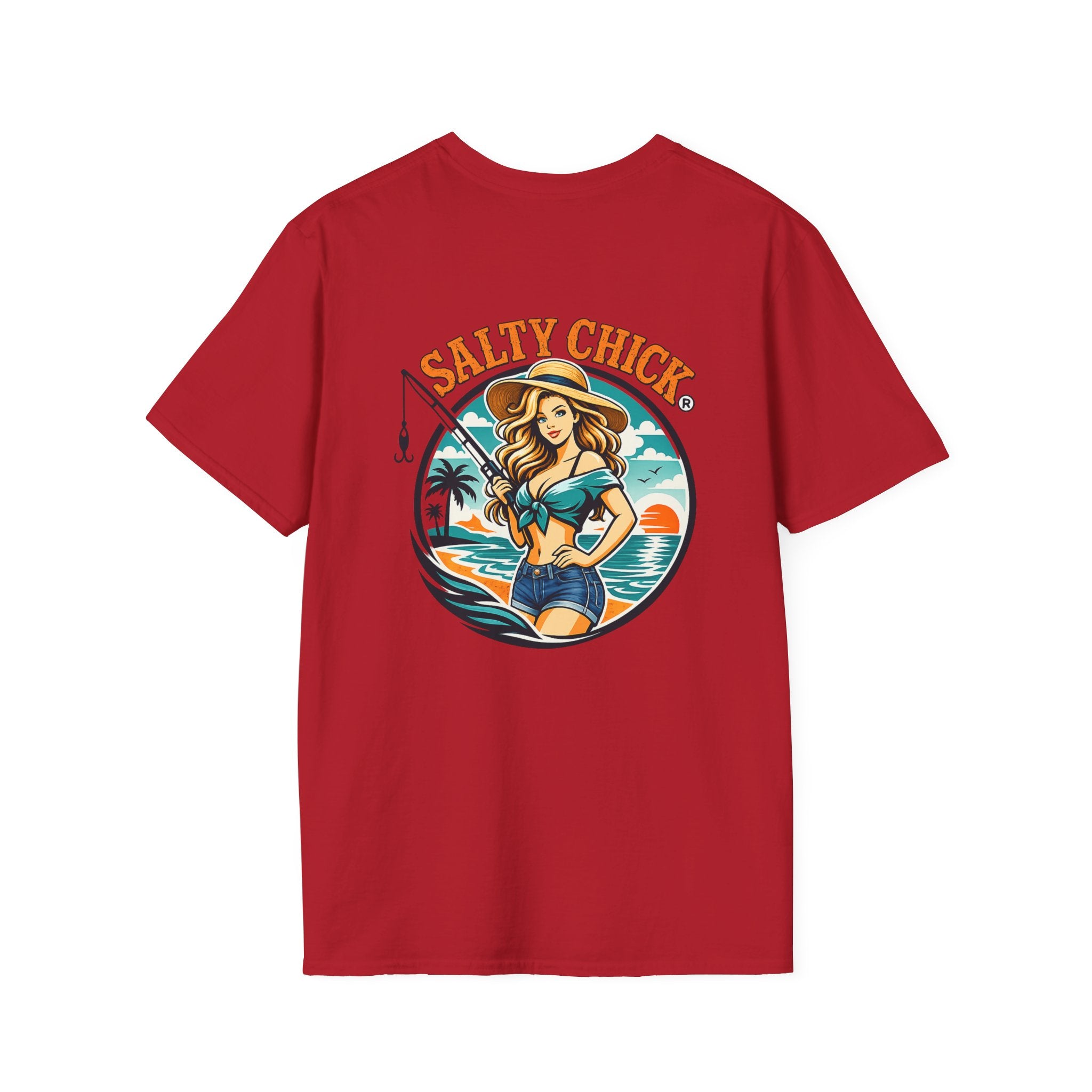 Salty Chick Girly Front Design Cotton Tee 2 – Coastal Life