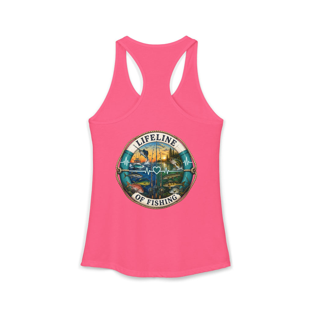Performance Racerback Tank-Lifeline of fishing