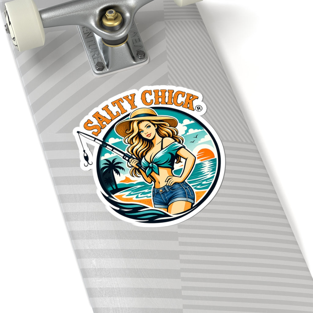 Salty Chick Girly Kiss-Cut Vinyl Sticker