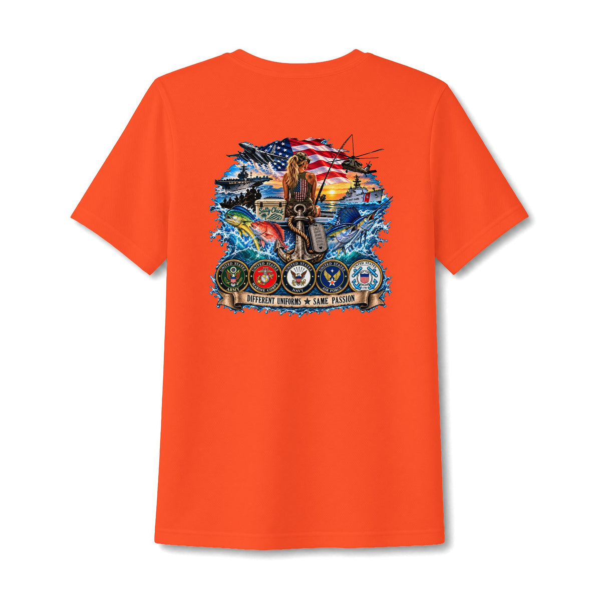 Women's PosiCharge RacerMesh Military Services V-Neck Tee