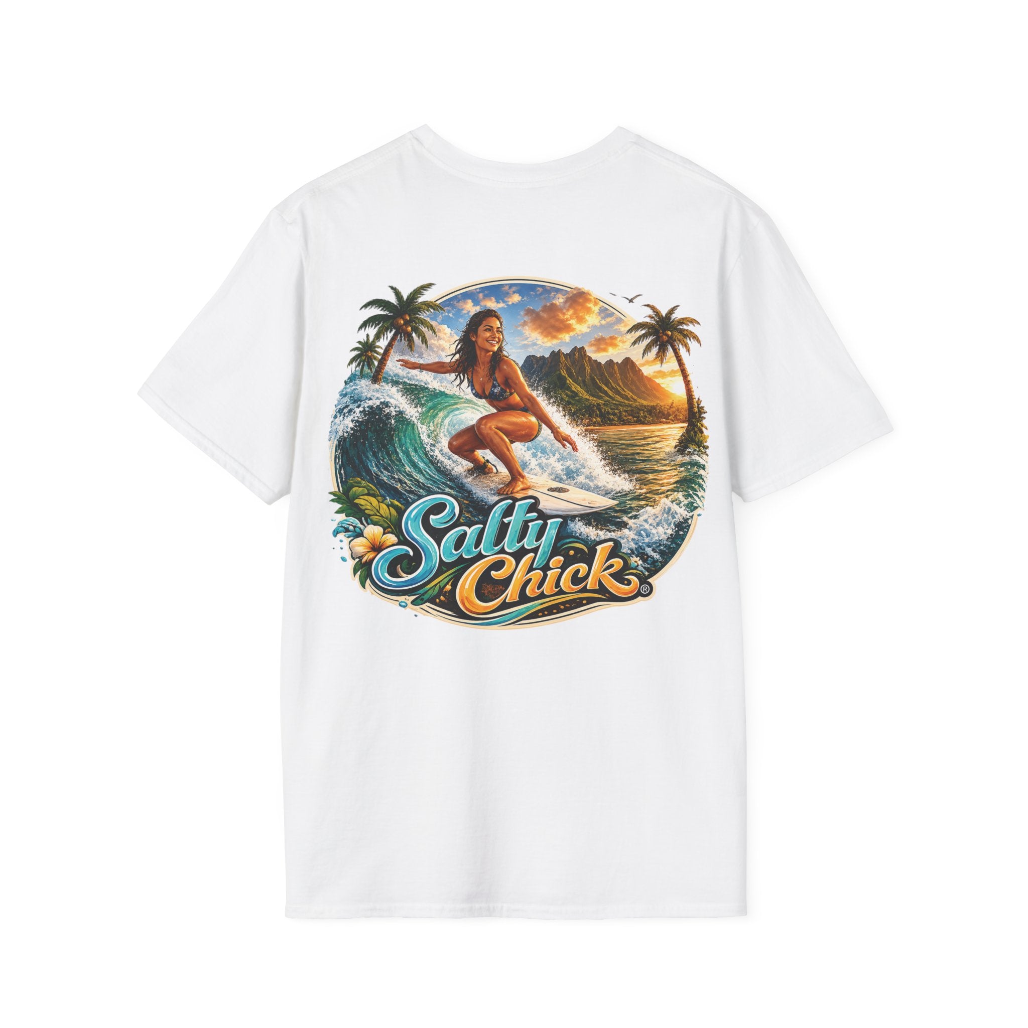 Salty Chick Surf's Up Cotton Tee – Coastal Life