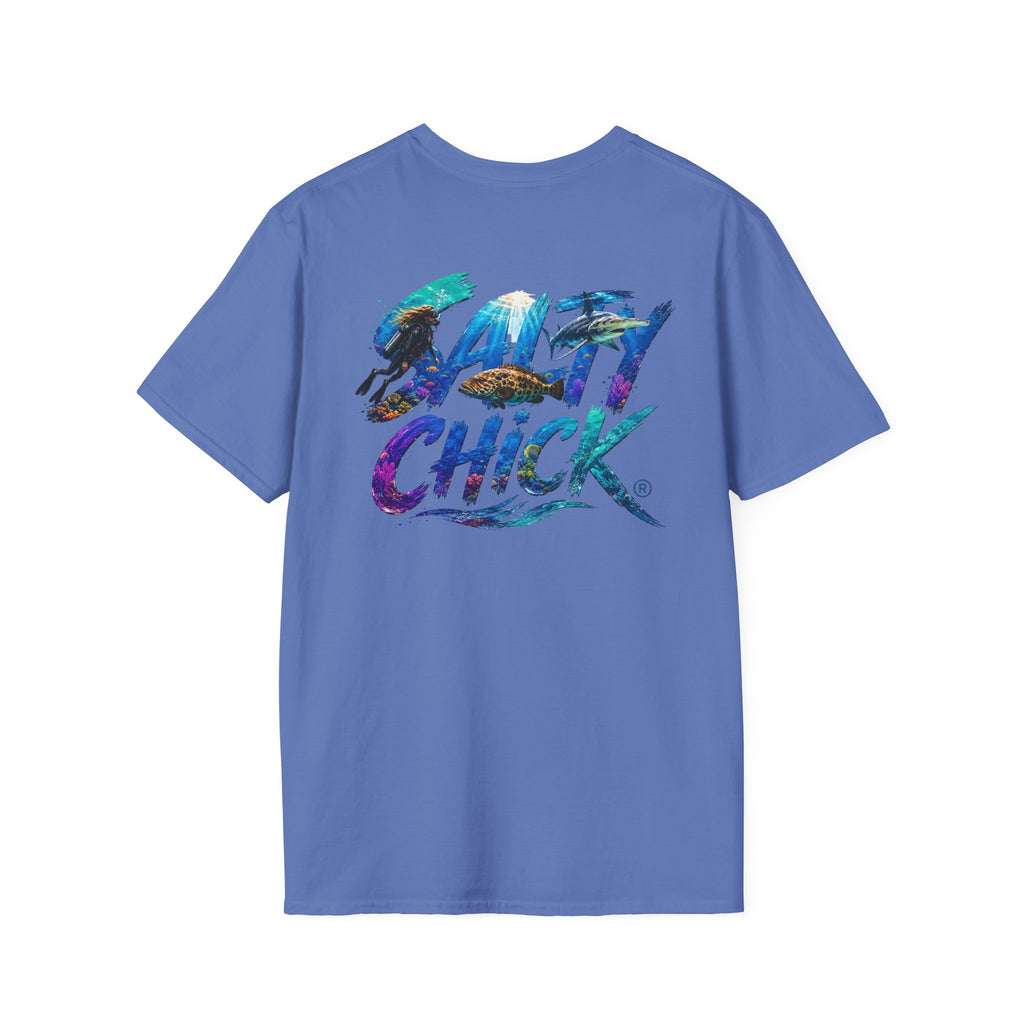 Salty Chick Diver Down Cotton Tee – Coastal Life