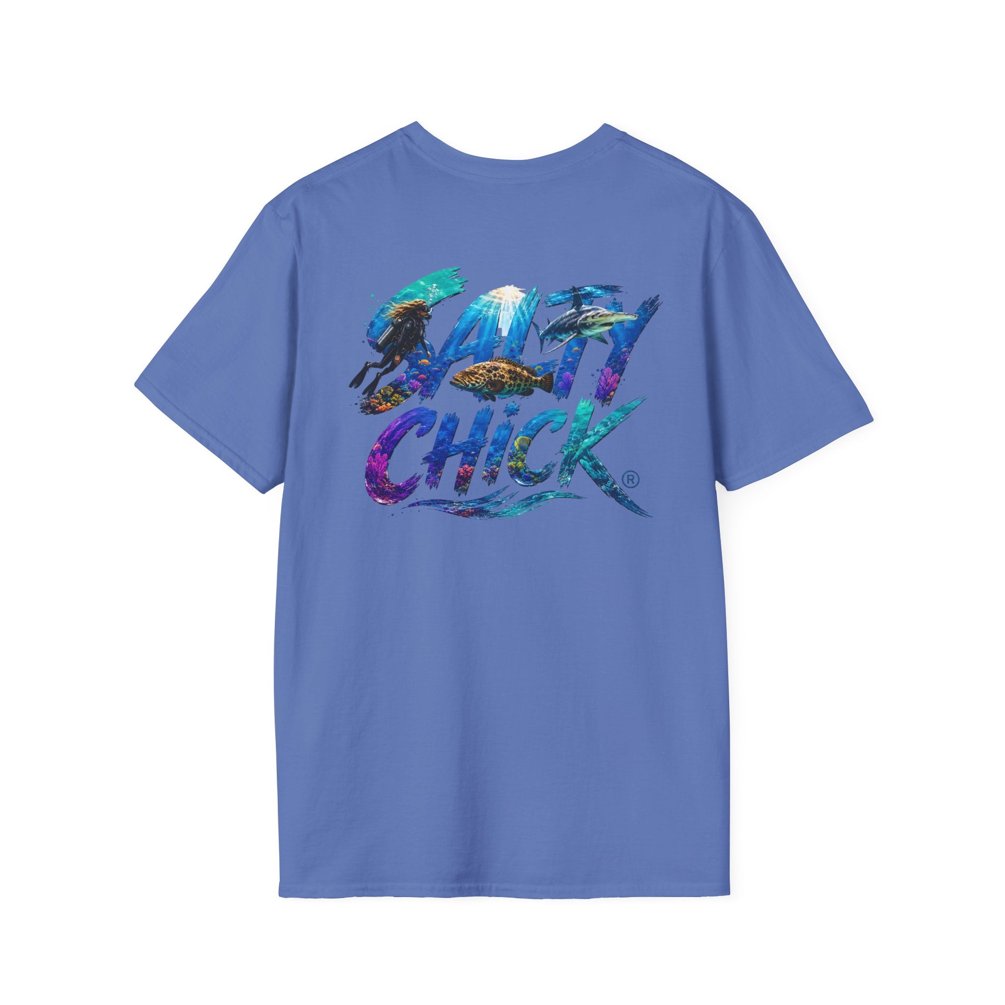 Salty Chick Diver Down Cotton Tee – Coastal Life