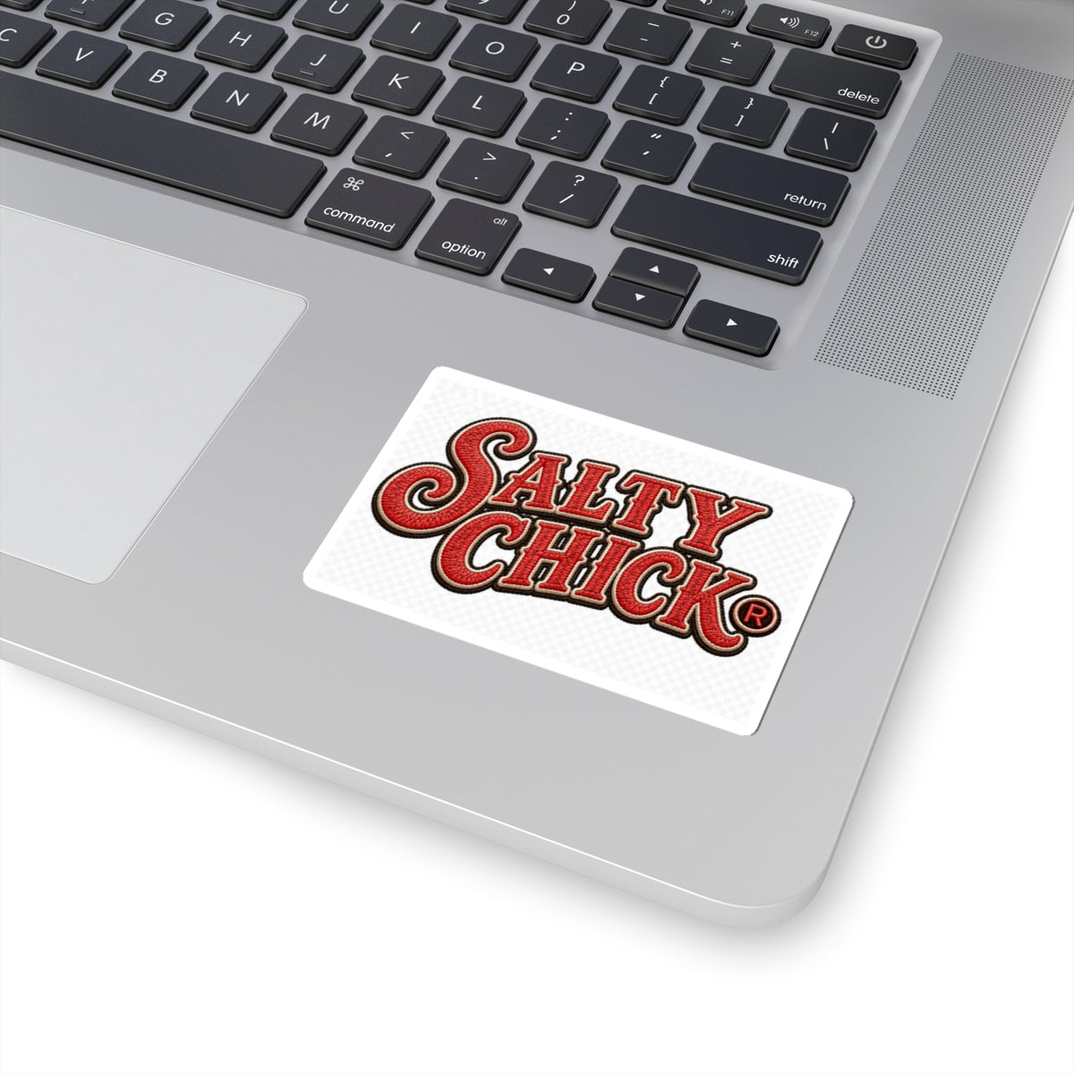 Salty Chick Red Lettering Kiss-Cut Vinyl Sticker