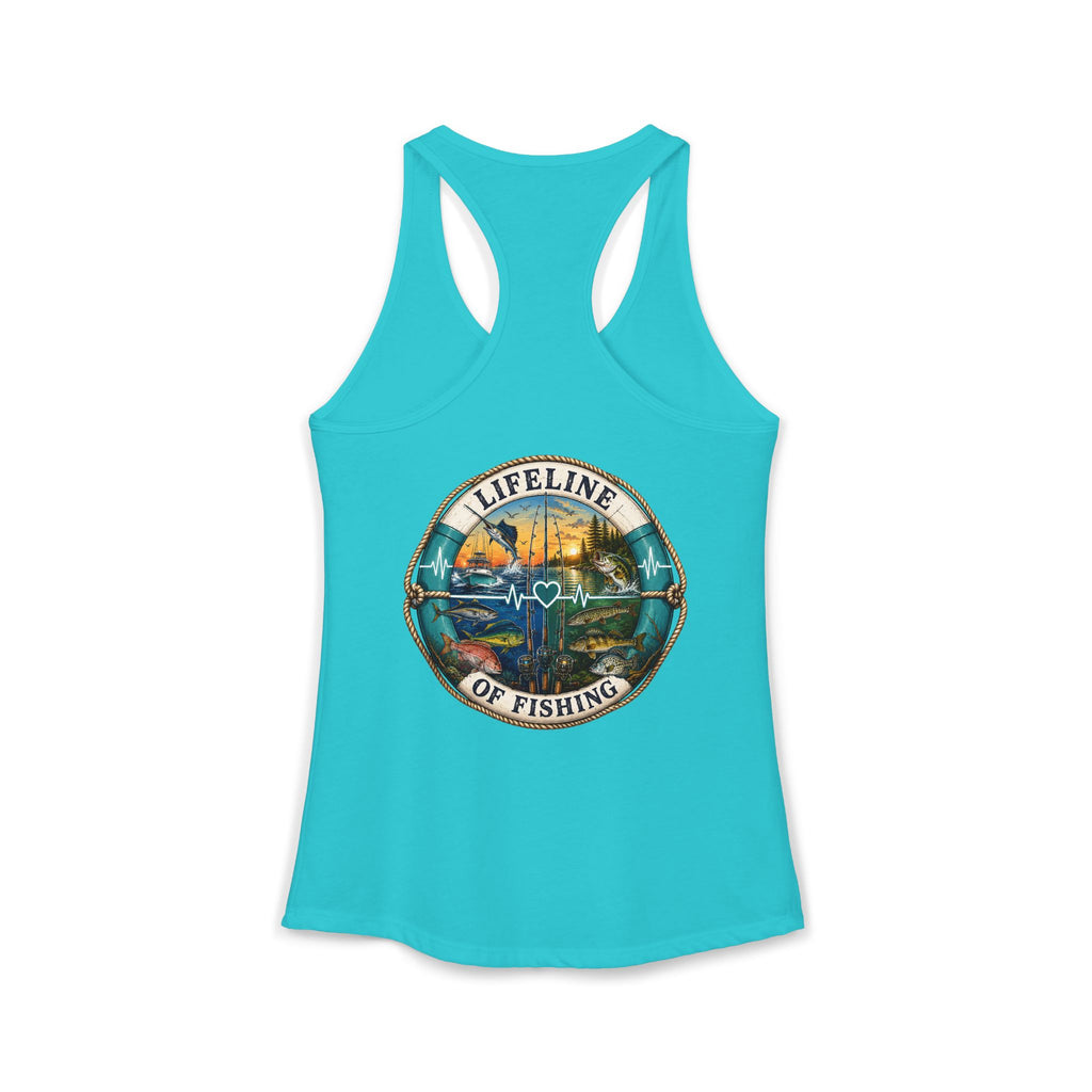 Performance Racerback Tank-Lifeline of fishing
