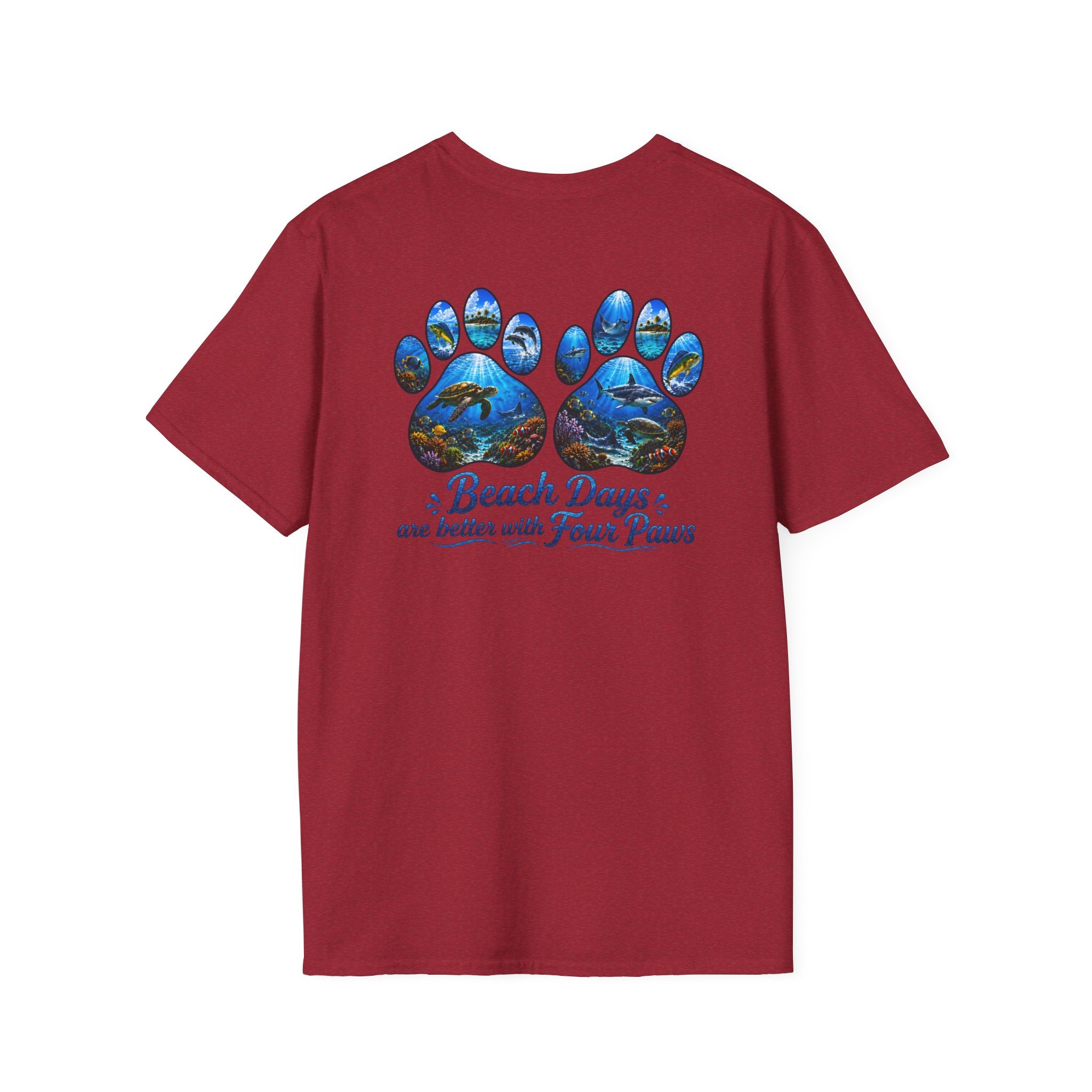 Salty Chick Paws & Waves Cotton Tee – Coastal Life