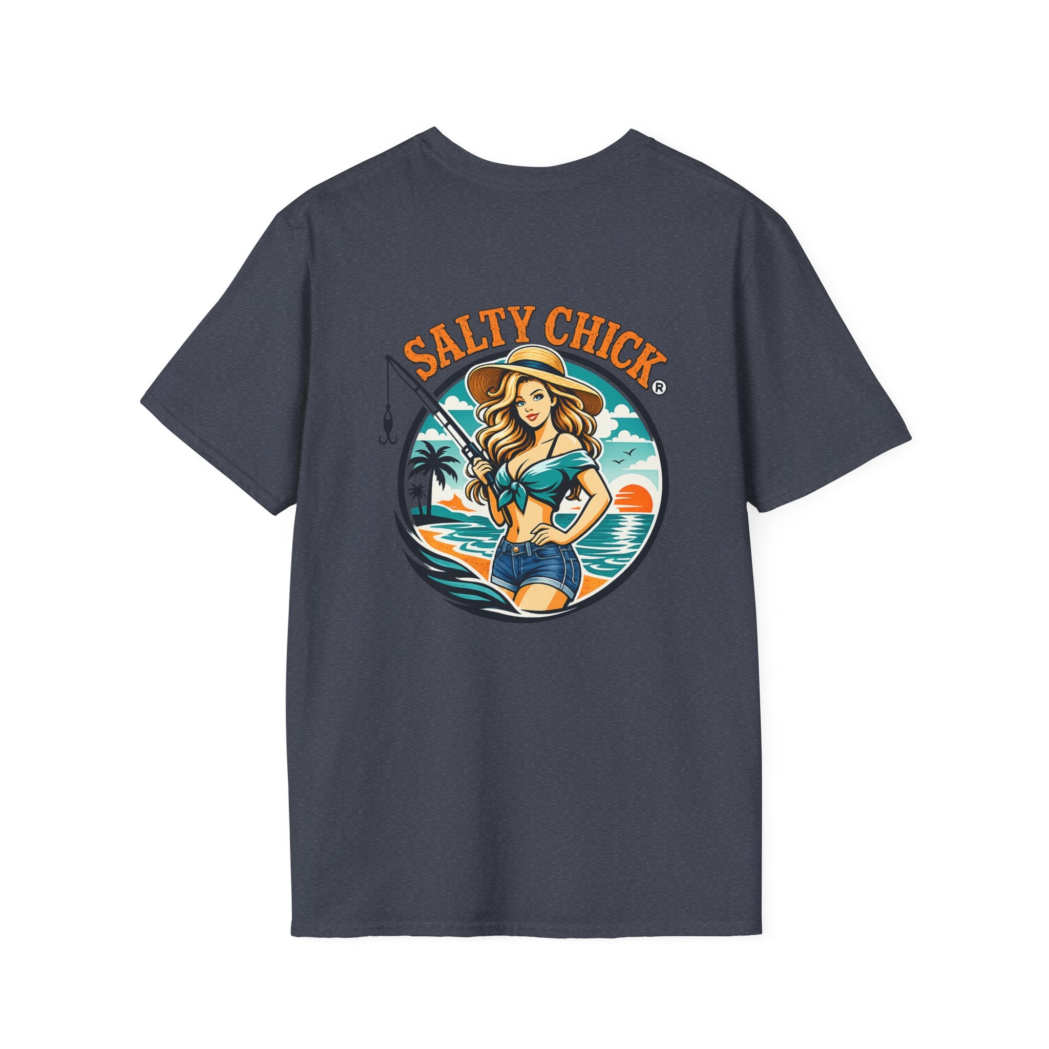 Salty Chick Girly Front Design Cotton Tee 2 – Coastal Life