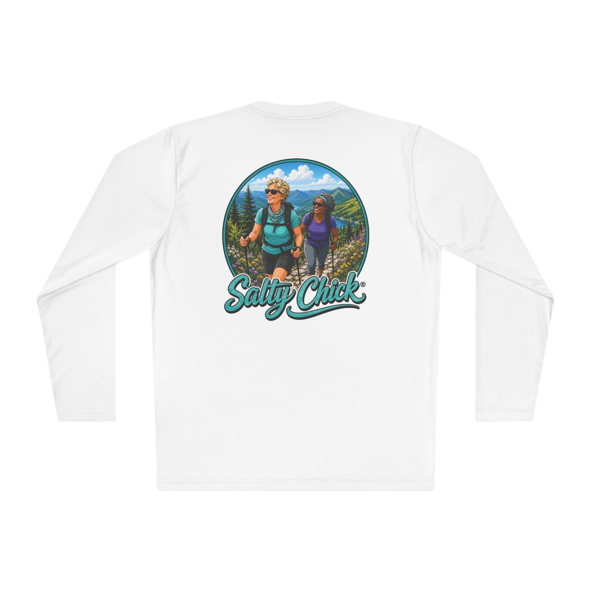 Salty Chick Trail Blazer Long Sleeve Performance Tee – Mountain Biking & Trails