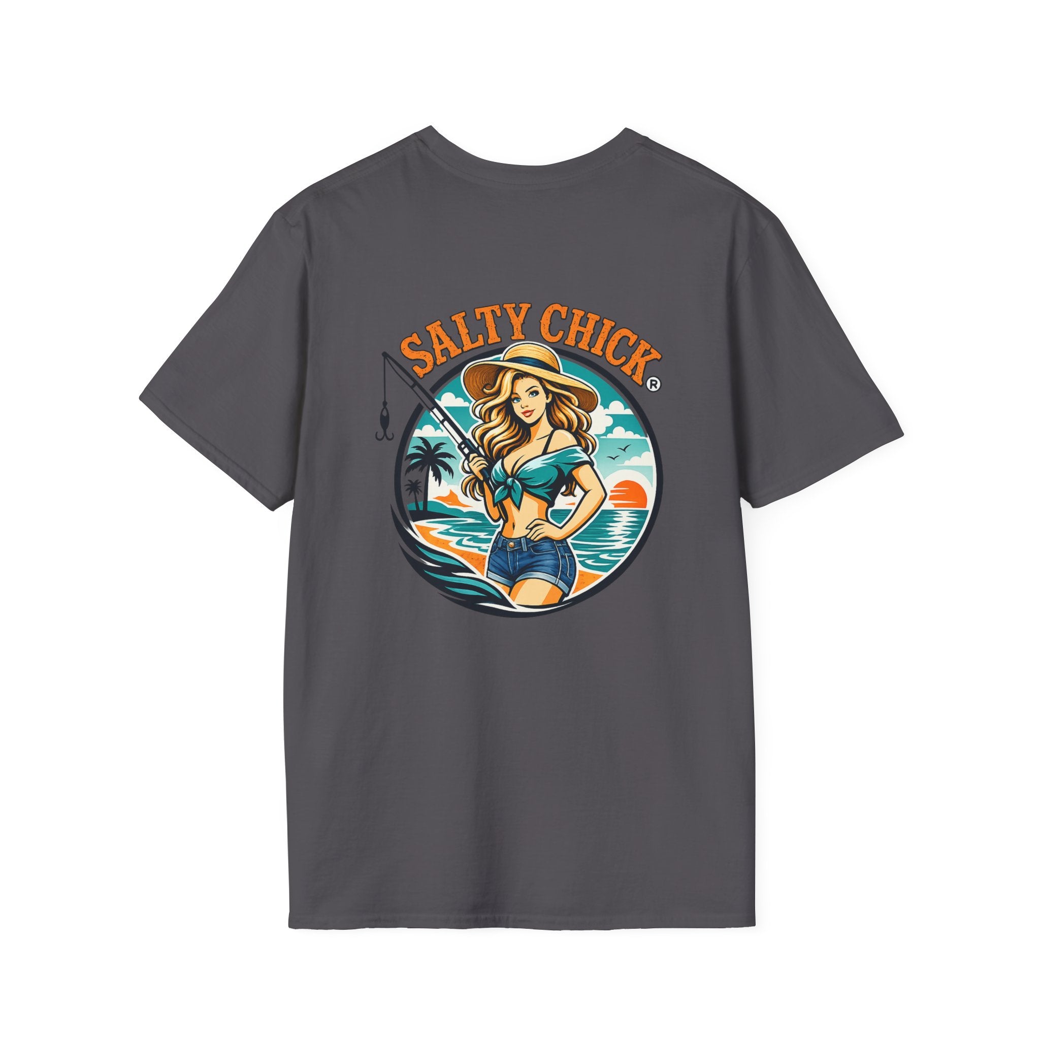 Salty Chick Girly Front Design Cotton Tee 2 – Coastal Life