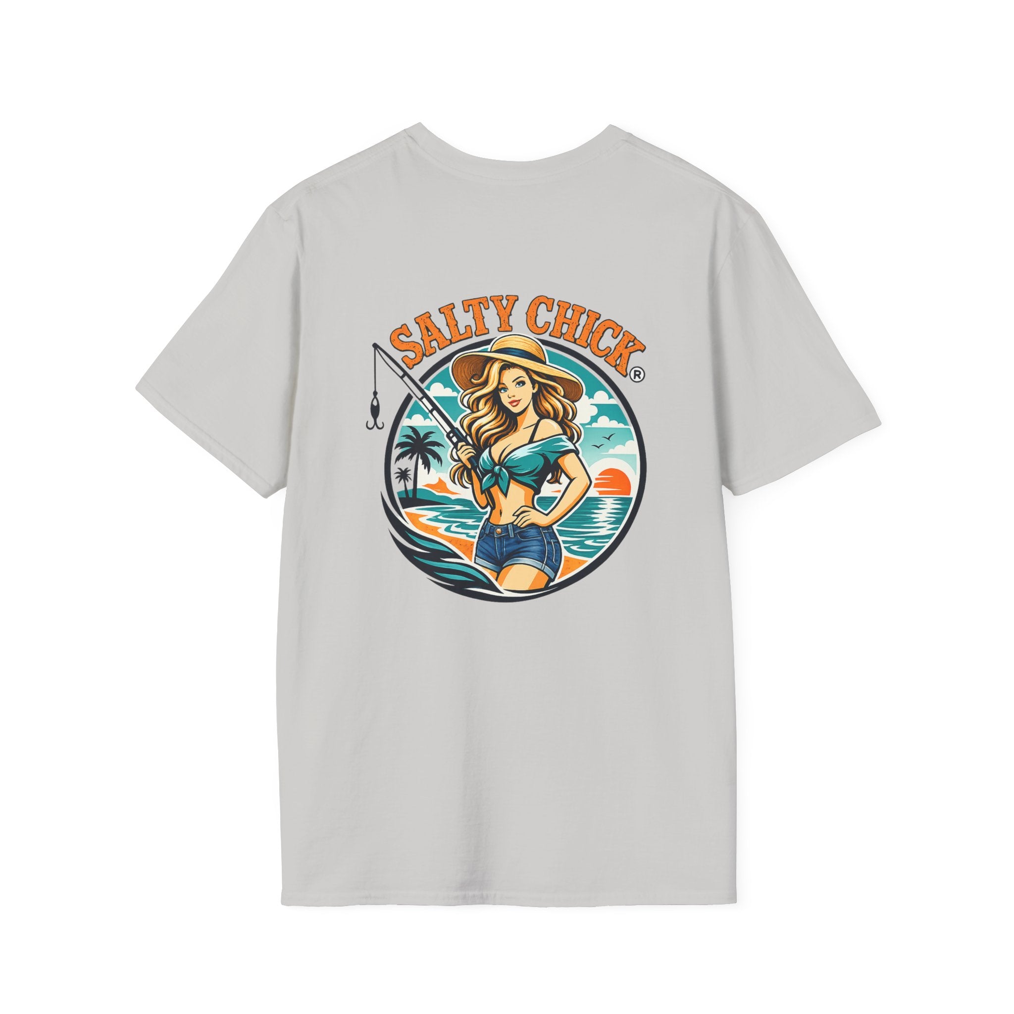 Salty Chick Girly Front Design Cotton Tee 2 – Coastal Life