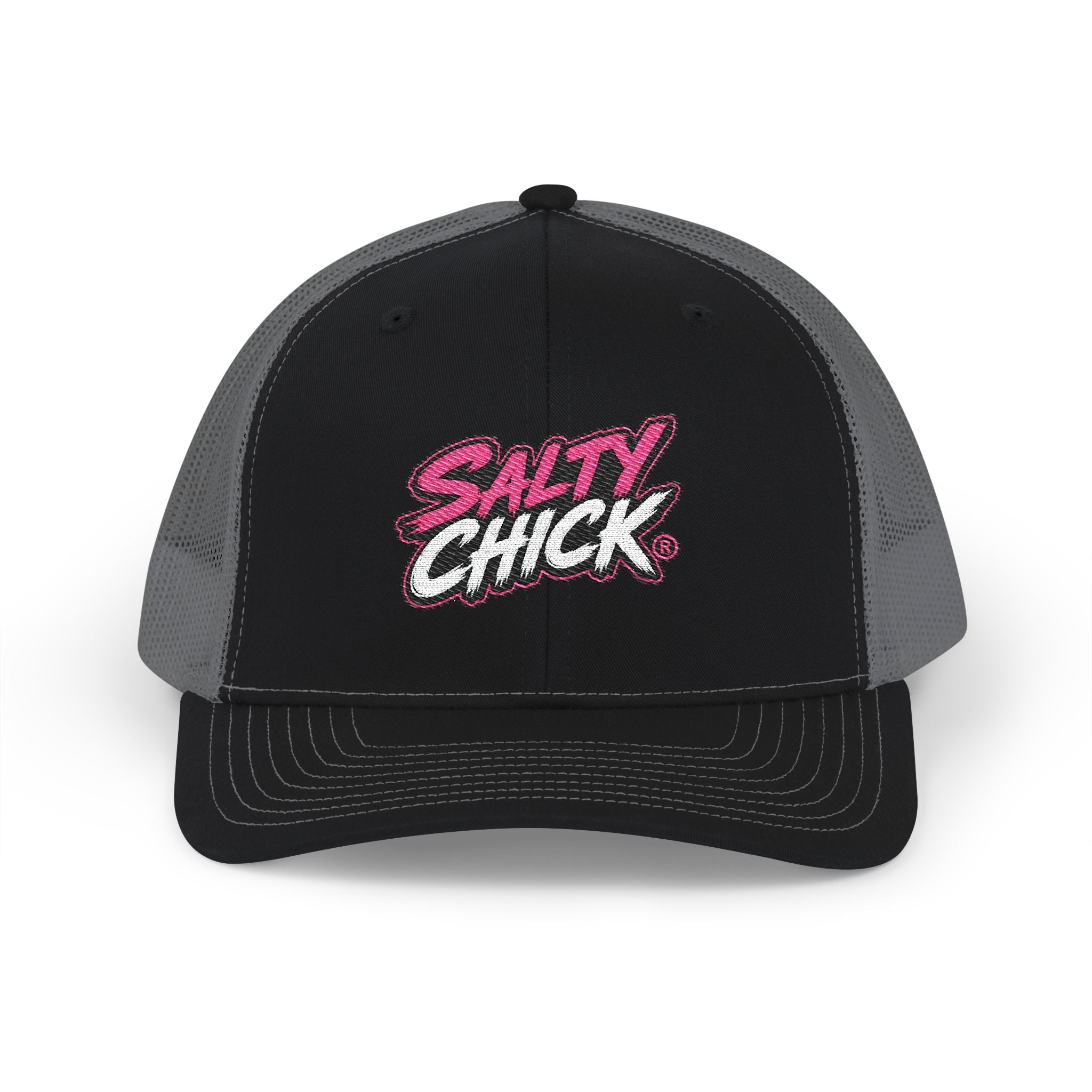 Salty Chick Embroidered Trucker Snapback Hat