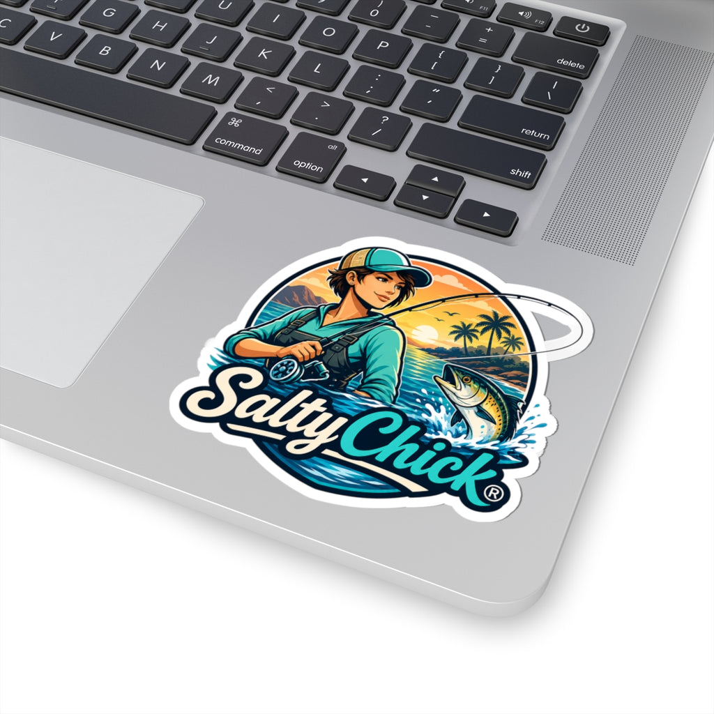 Salty Chick Mountain & Coast Kiss-Cut Vinyl Sticker – Coastal Life
