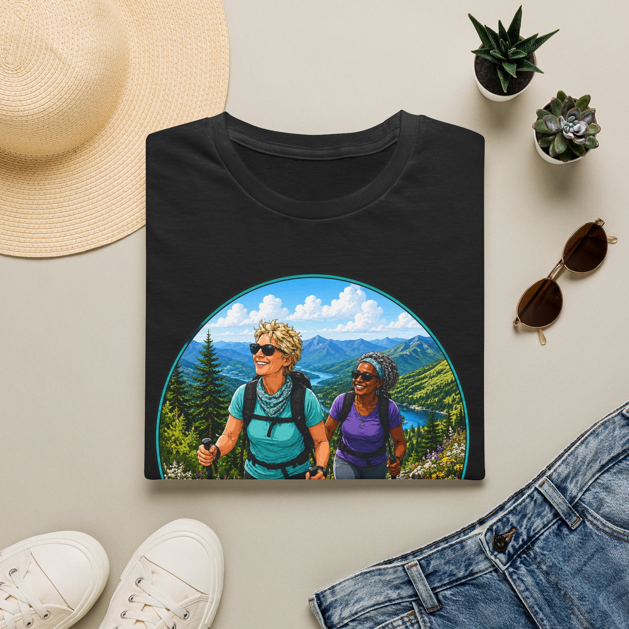 Salty Chick Summit Seeker Cotton Tee – Mountain Biking & Trails