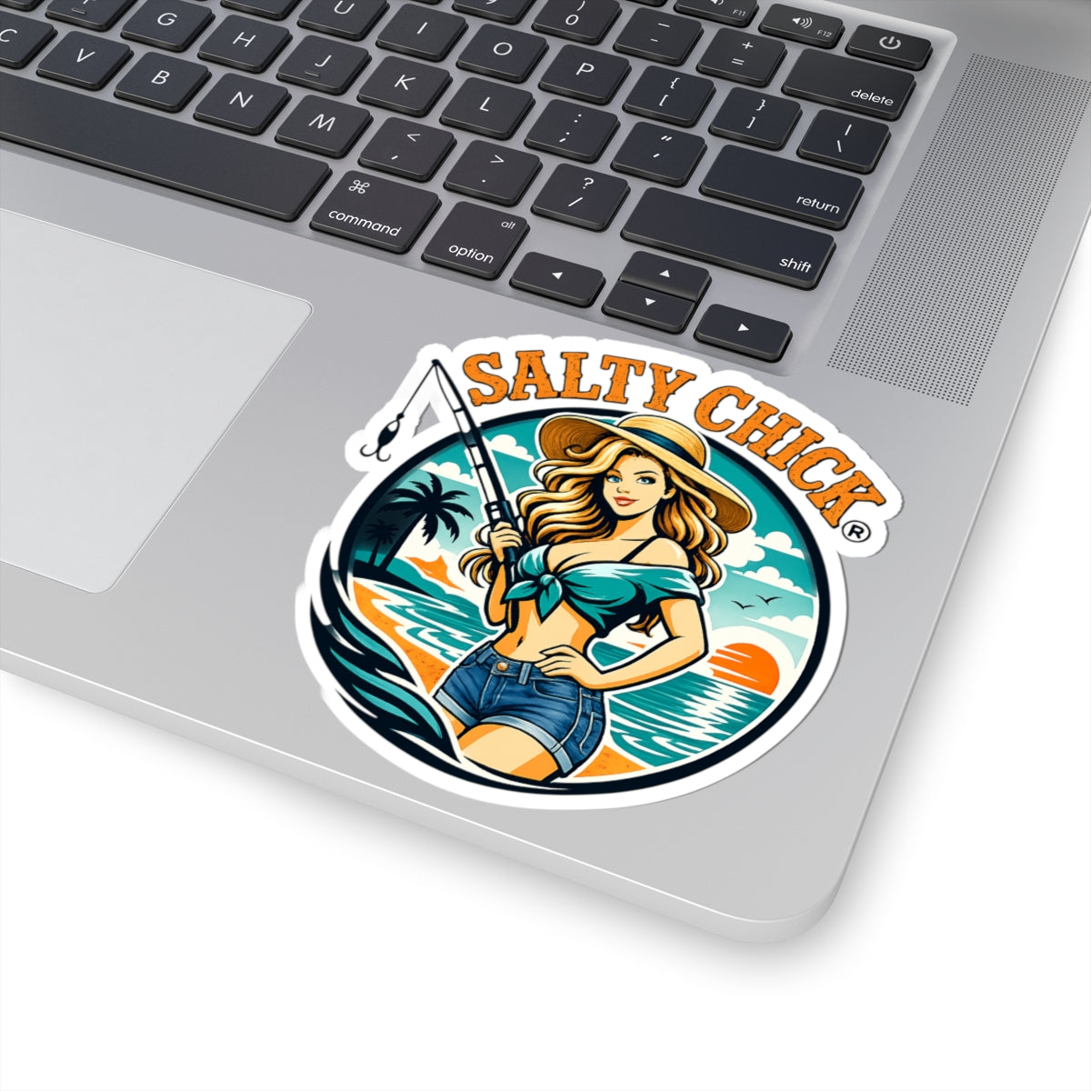 Salty Chick Girly Kiss-Cut Vinyl Sticker