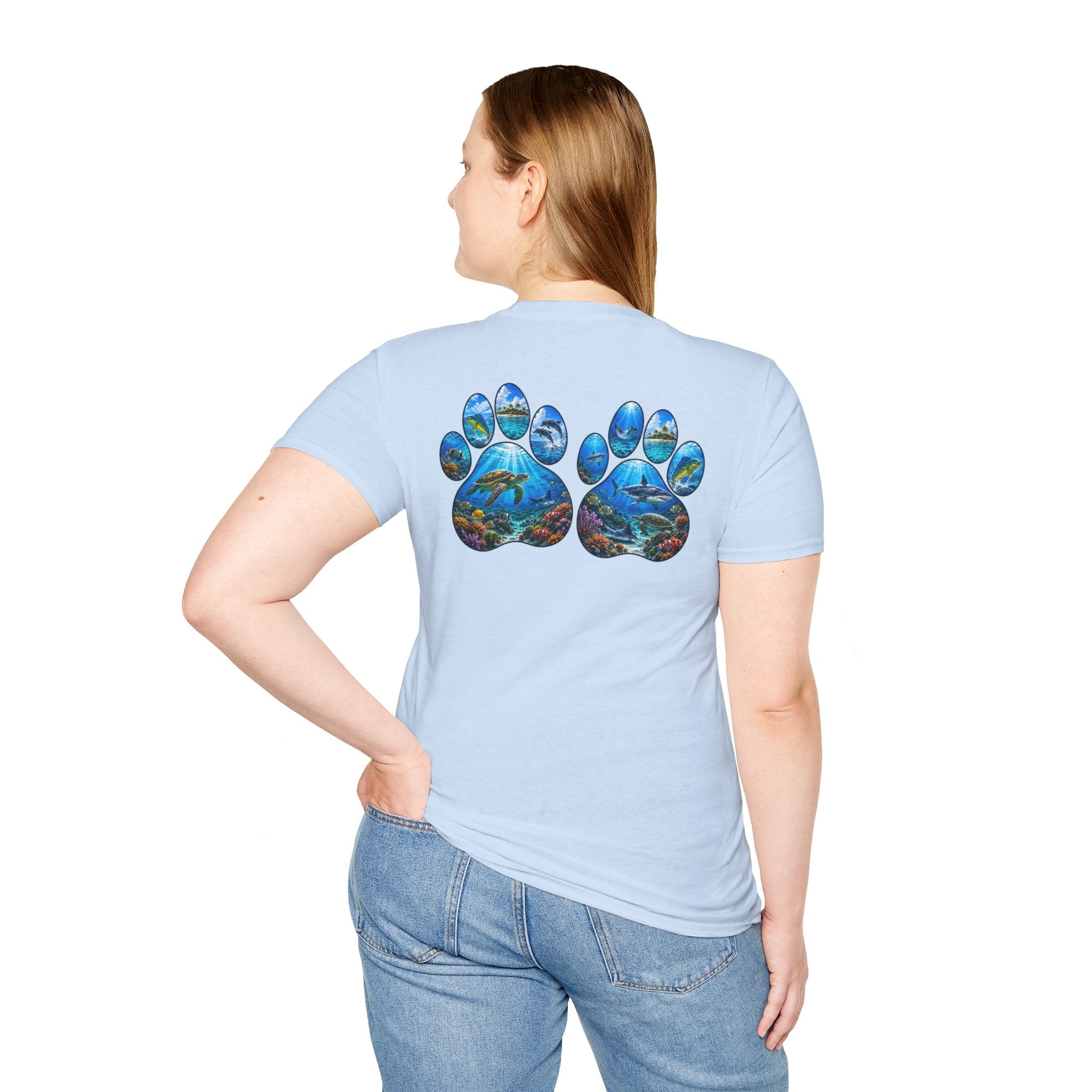 Salty Chick Dog Paws Cotton Tee – Coastal Life