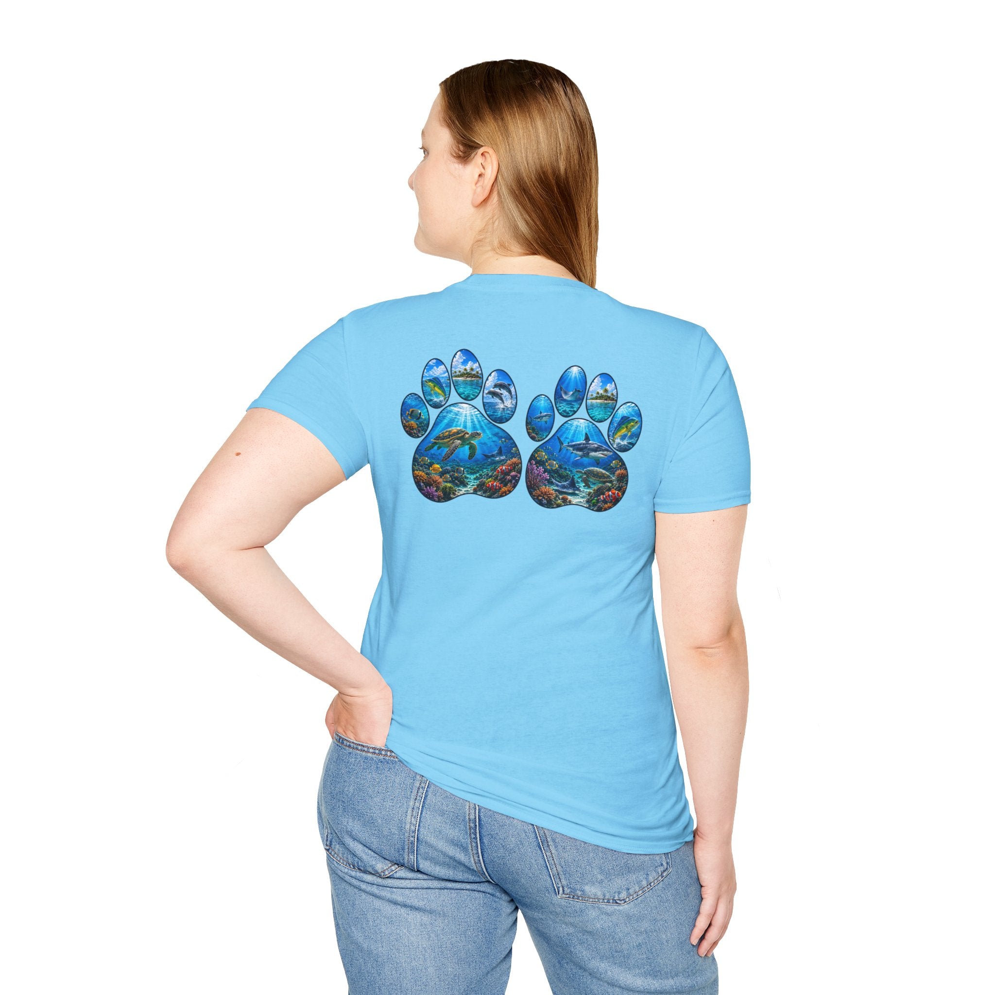 Salty Chick Dog Paws Cotton Tee – Coastal Life