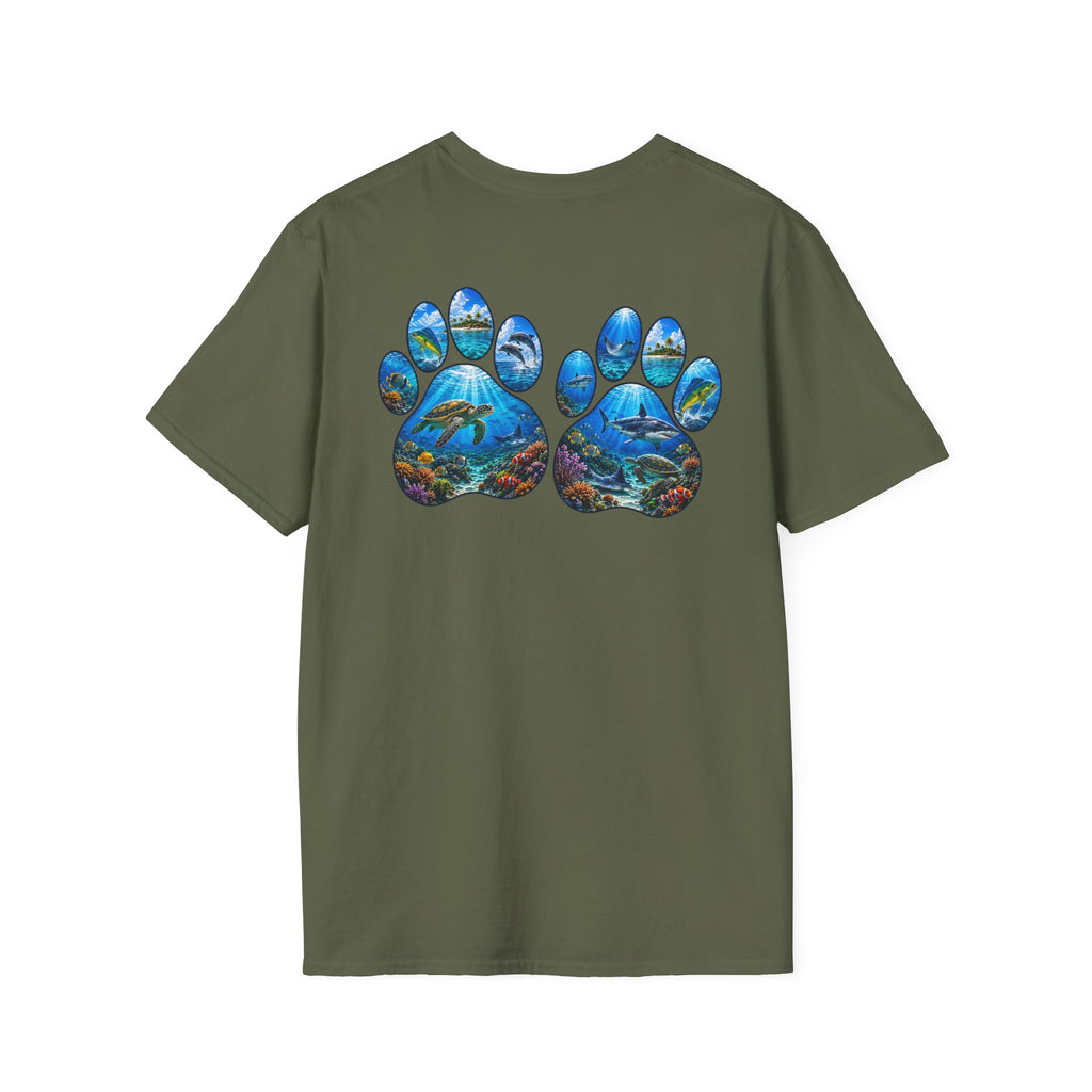 Cotton Tee- Dog Paws