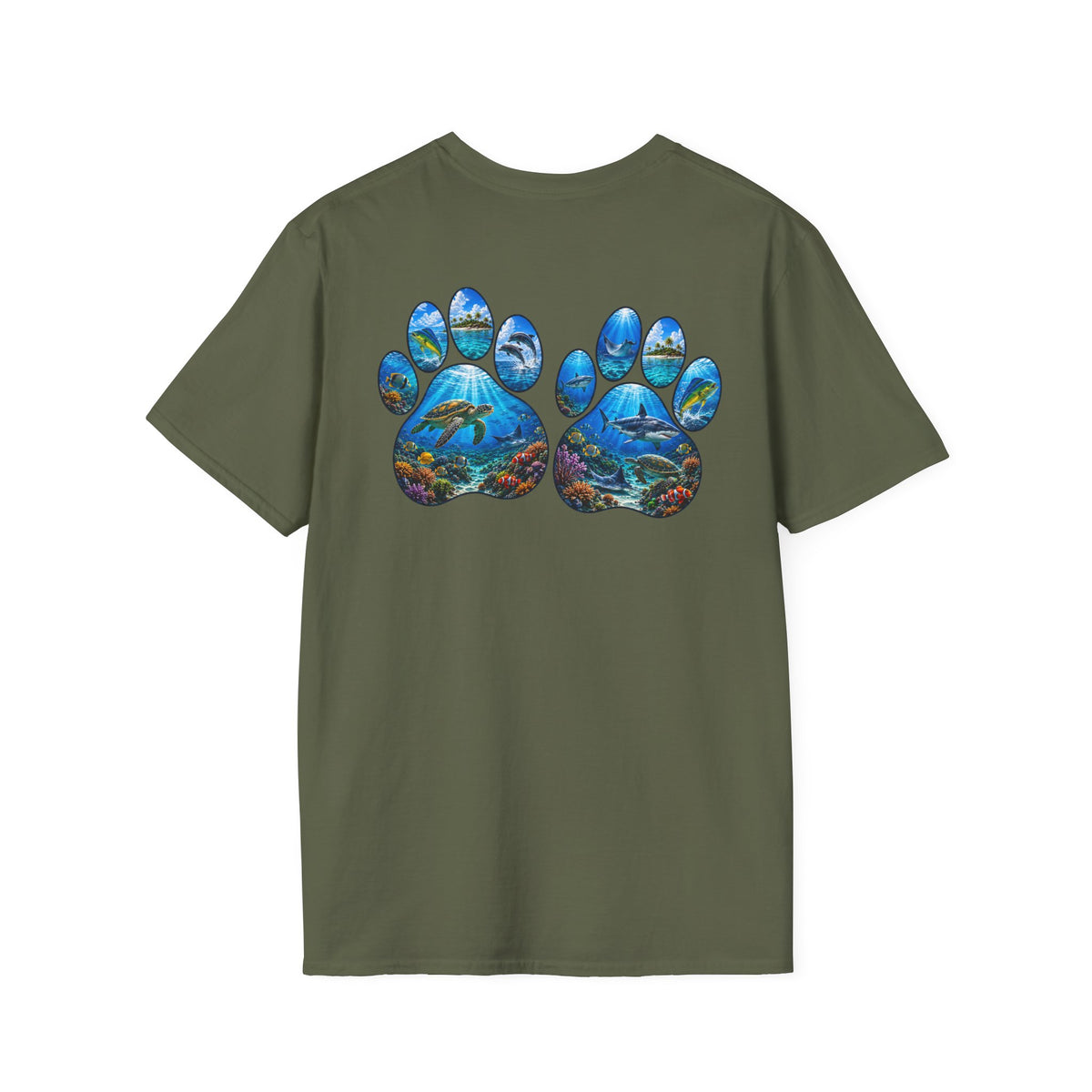 Cotton Tee- Dog Paws
