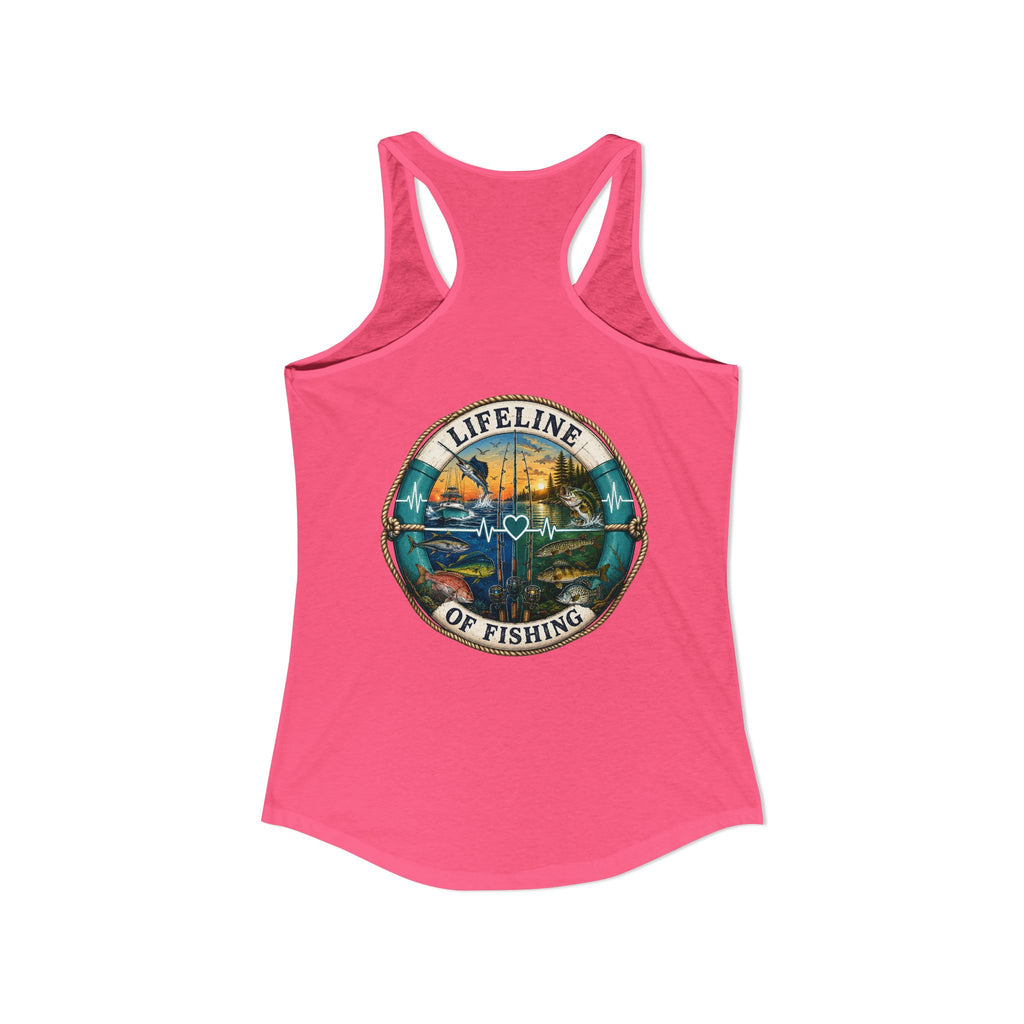 Performance Racerback Tank-Lifeline of fishing