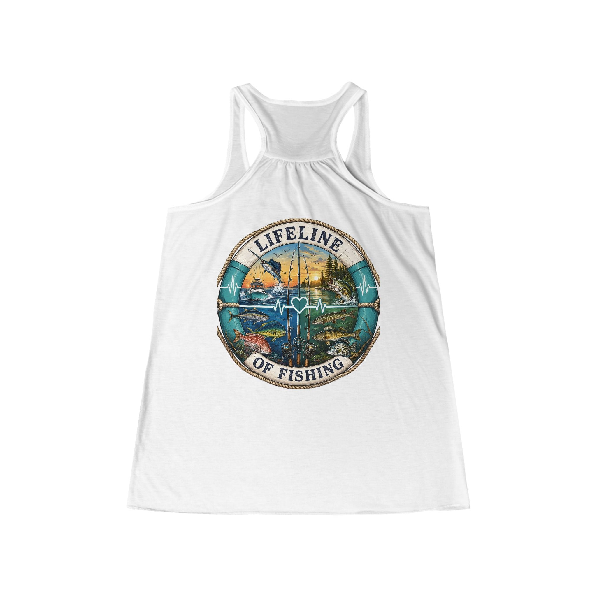 Salty Chick Lifeline Racerback Tank – Fishing