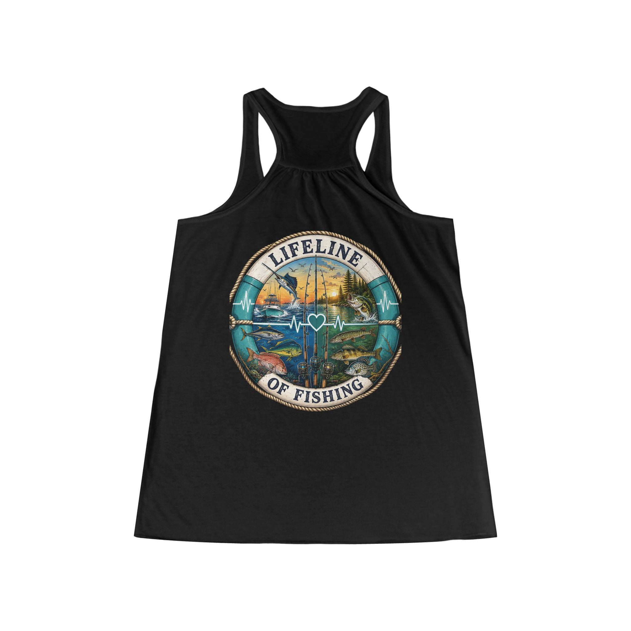 Salty Chick Lifeline Racerback Tank – Fishing