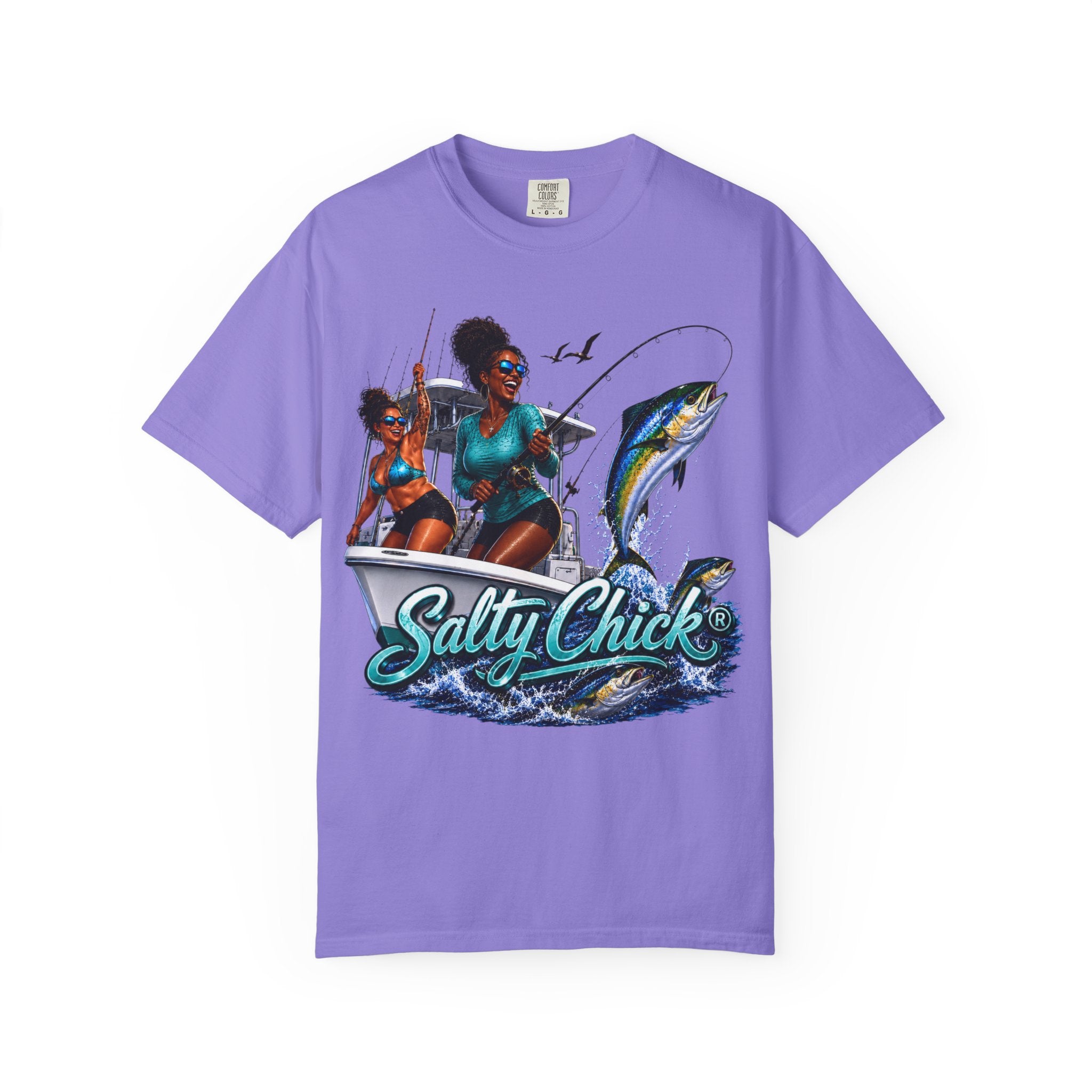 Salty Chick Sunset Ride Cotton Tee – Coastal Life