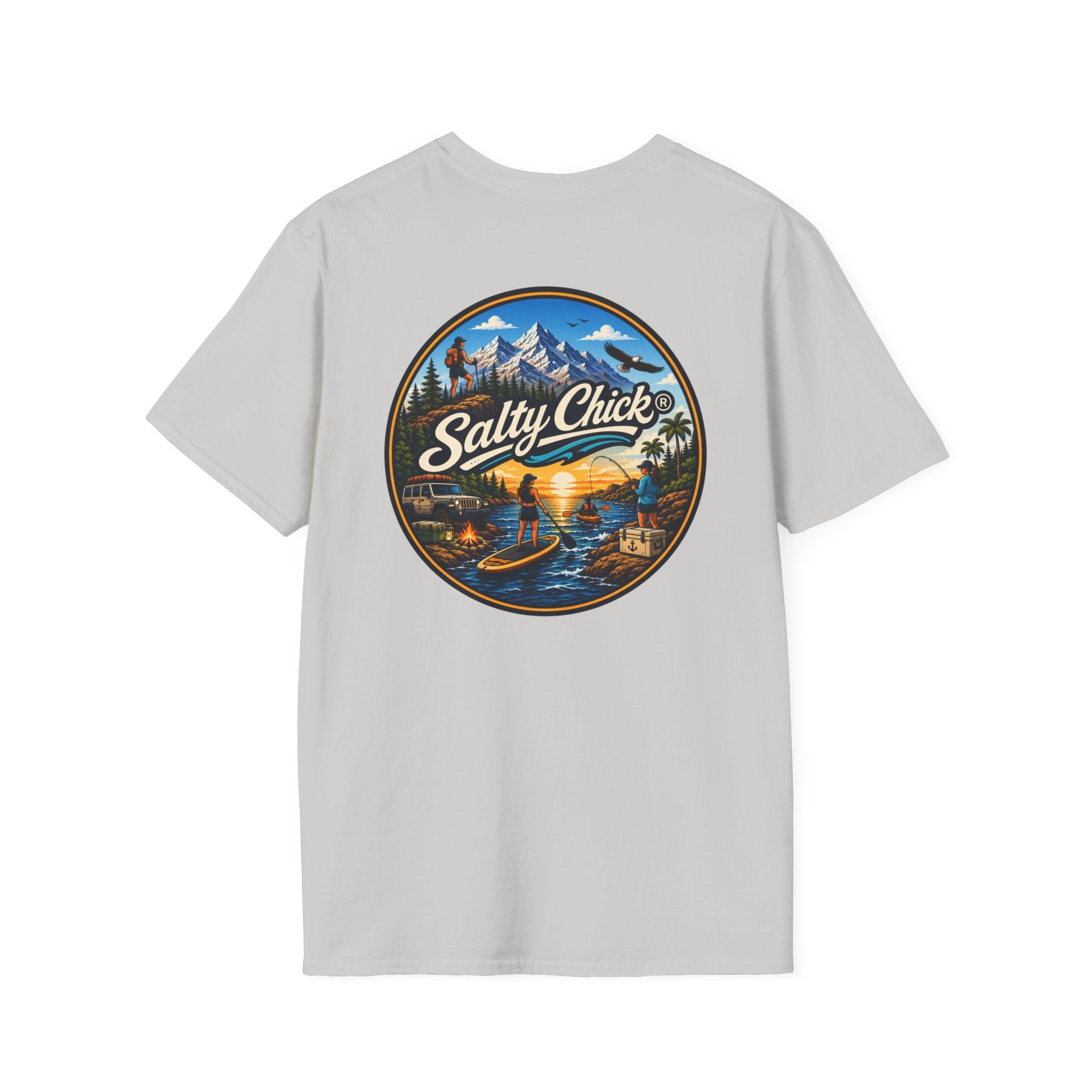 Salty Chick Universal Logo Cotton Tee – Coastal Life